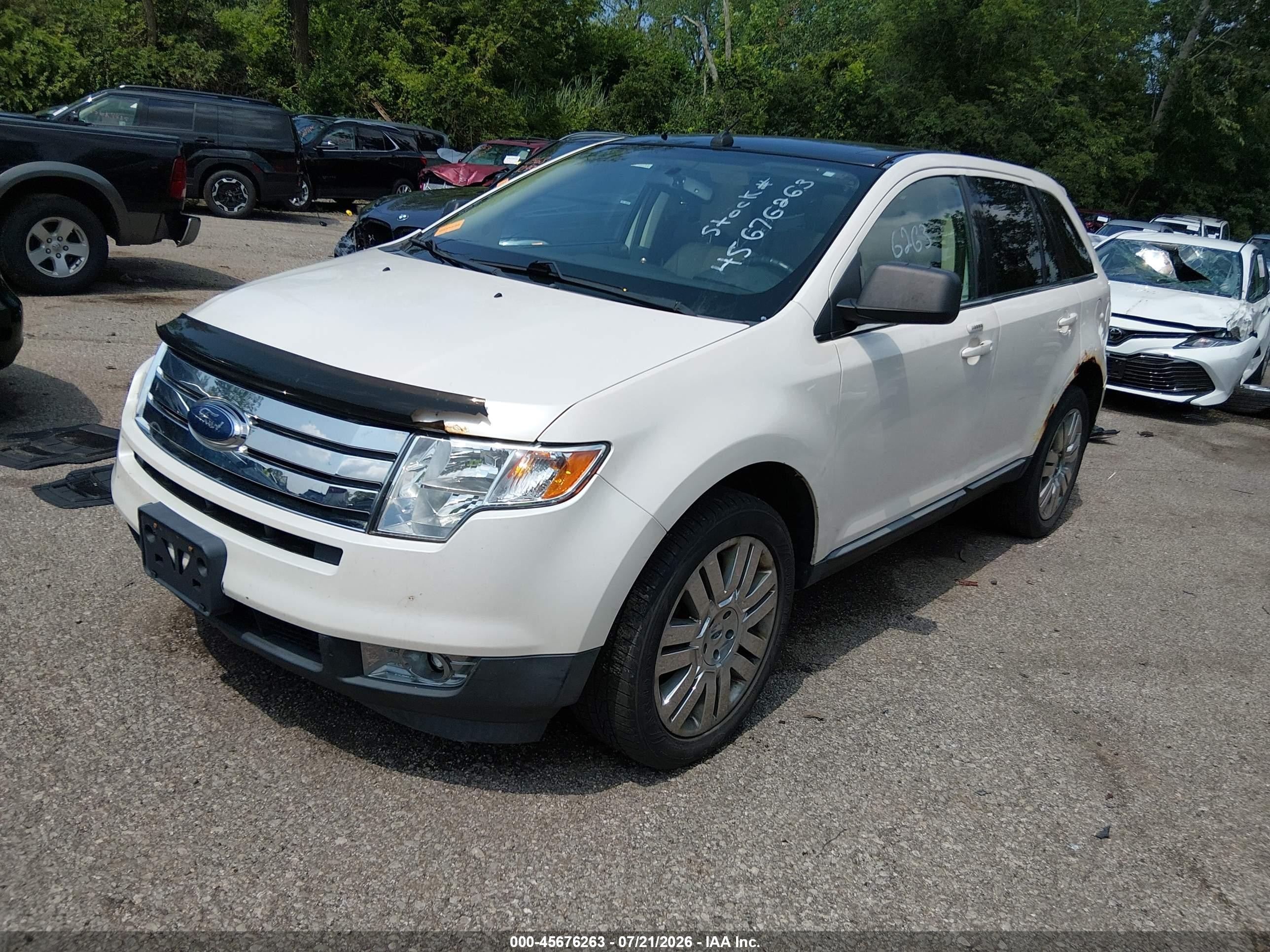 2010 Ford Edge Limited Белый vin: 2FMDK4KC4ABB25105