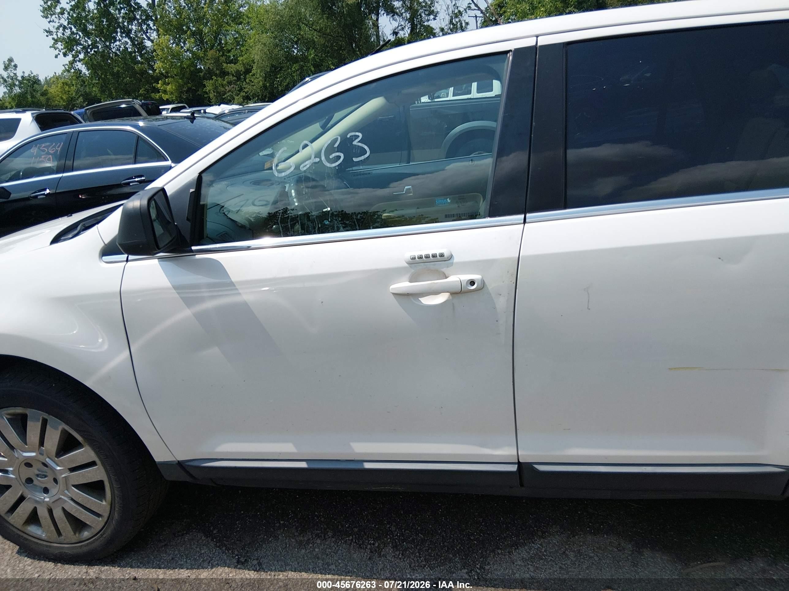 2010 Ford Edge Limited Белый vin: 2FMDK4KC4ABB25105