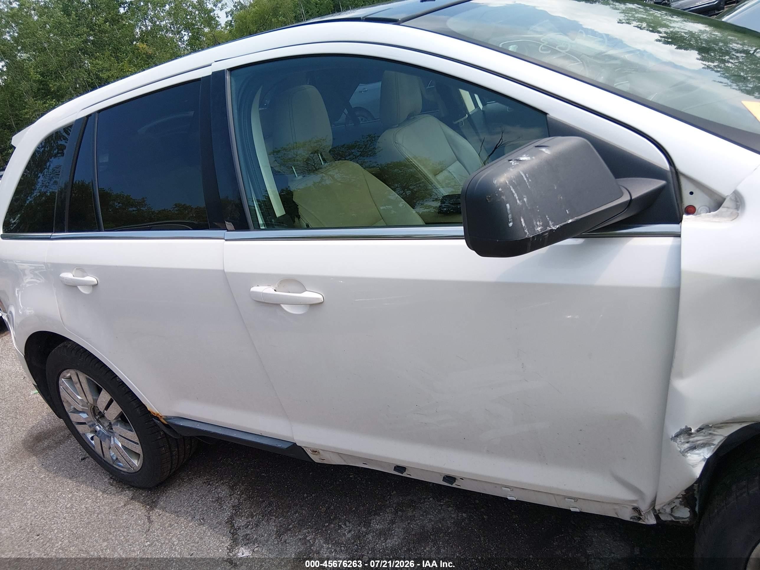 2010 Ford Edge Limited Белый vin: 2FMDK4KC4ABB25105