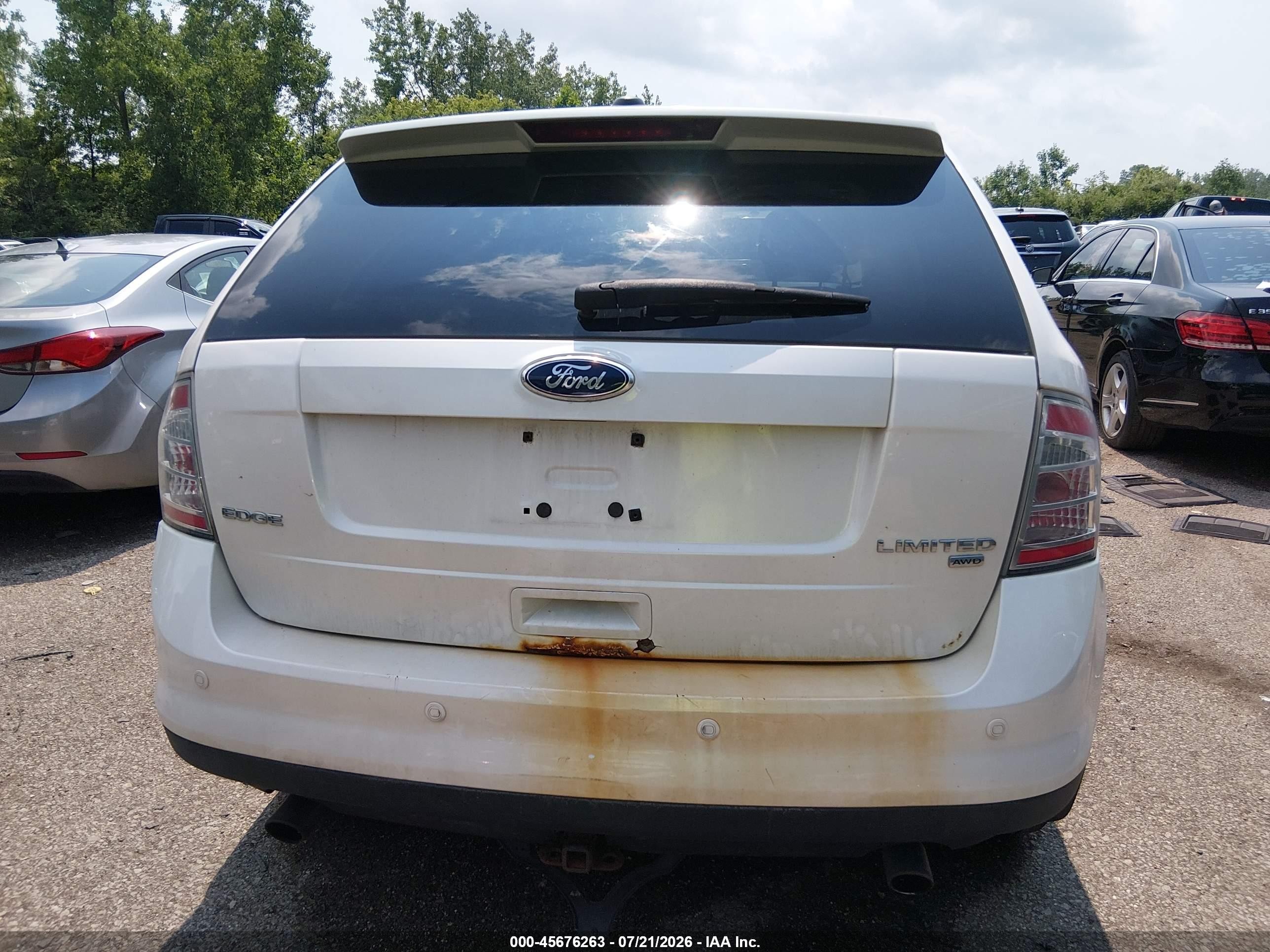 2010 Ford Edge Limited Белый vin: 2FMDK4KC4ABB25105