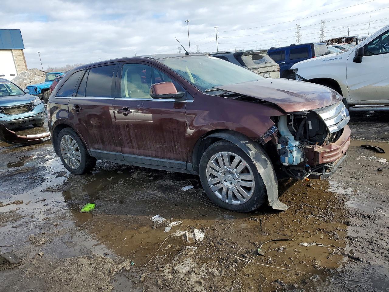 2010 Ford Edge Limited Burgundy vin: 2FMDK4KC4ABB57374