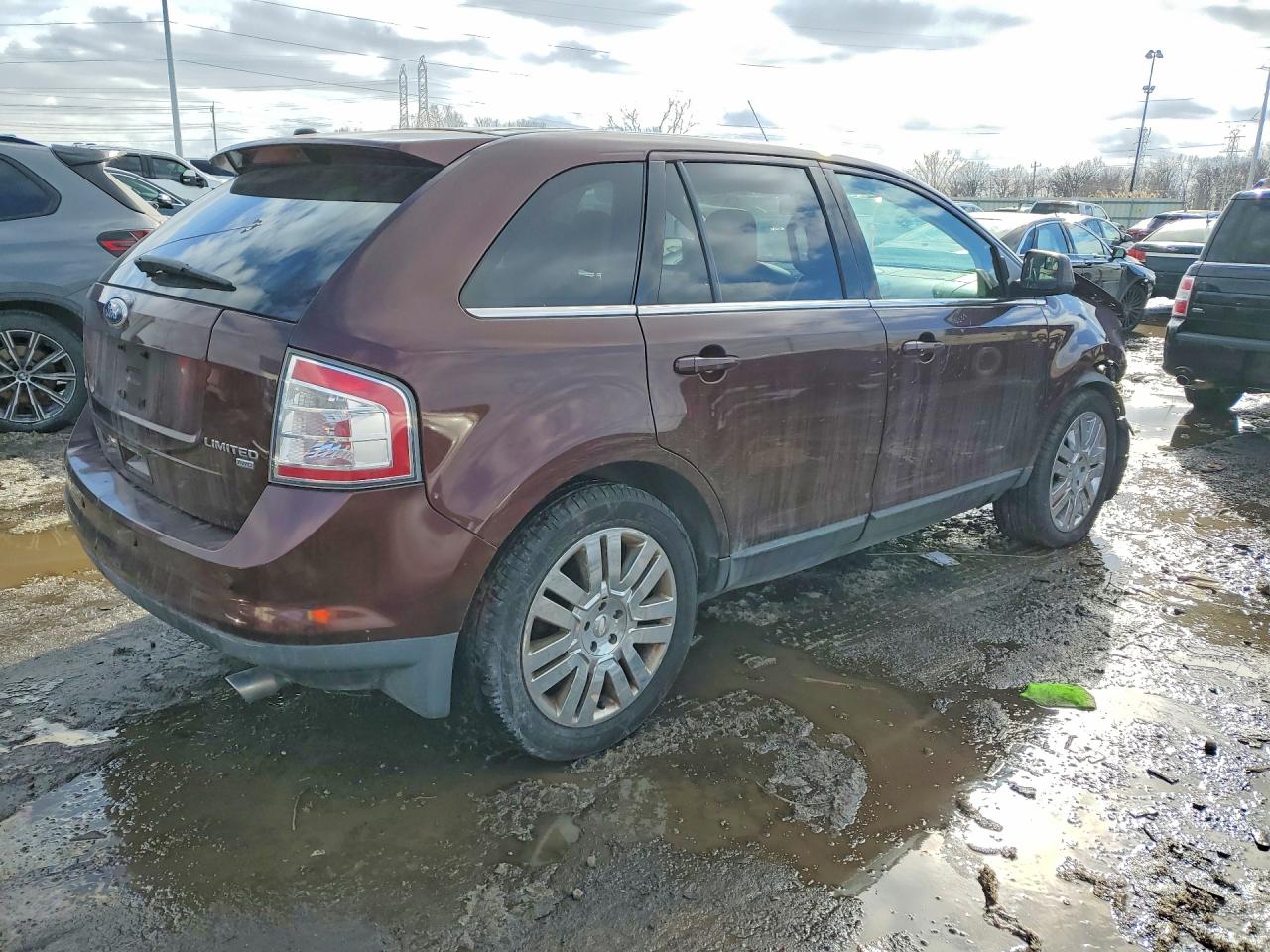 2010 Ford Edge Limited Burgundy vin: 2FMDK4KC4ABB57374