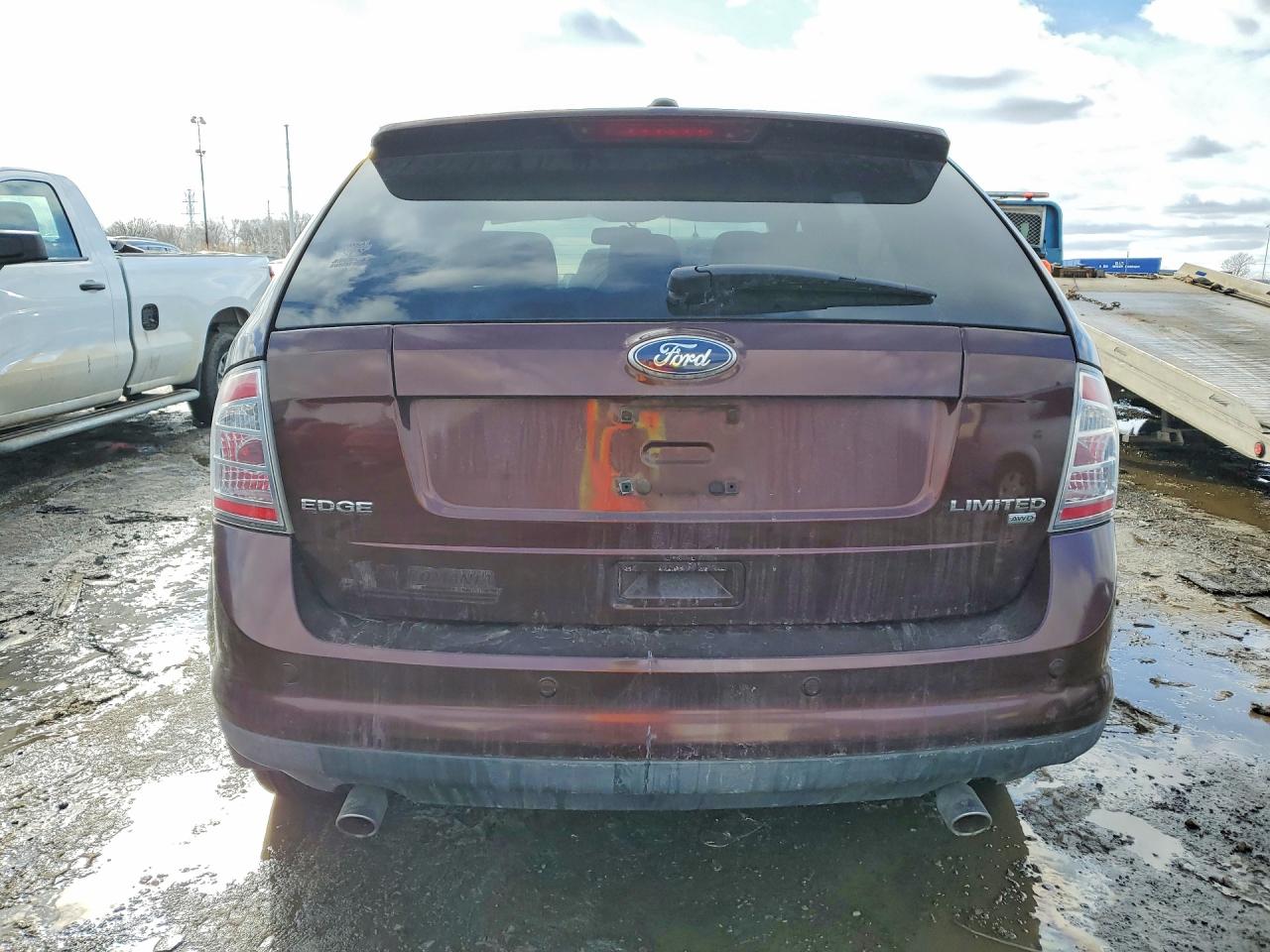 2010 Ford Edge Limited Burgundy vin: 2FMDK4KC4ABB57374