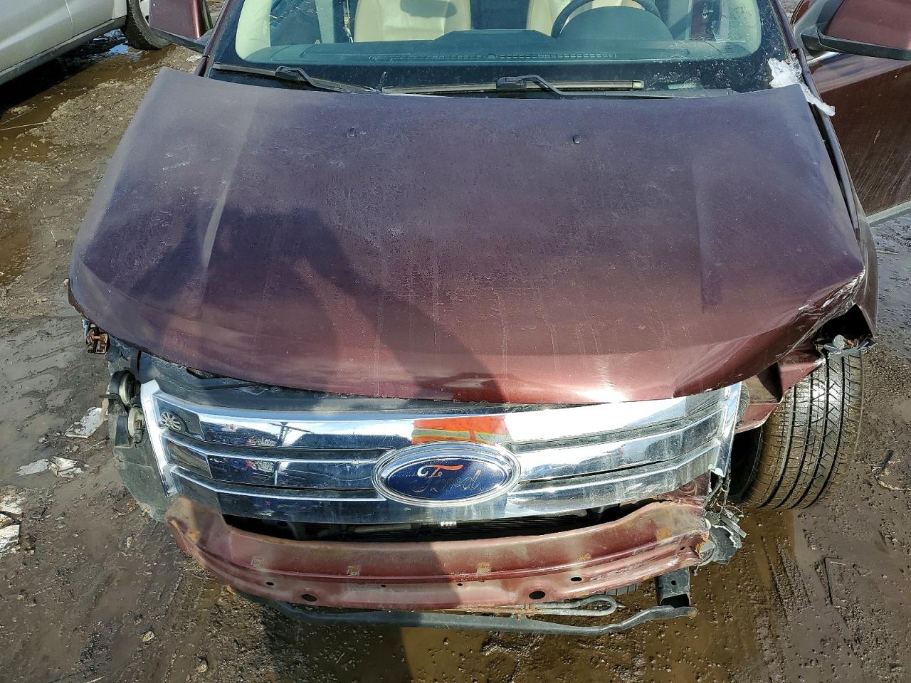 2010 Ford Edge Limited Burgundy vin: 2FMDK4KC4ABB57374