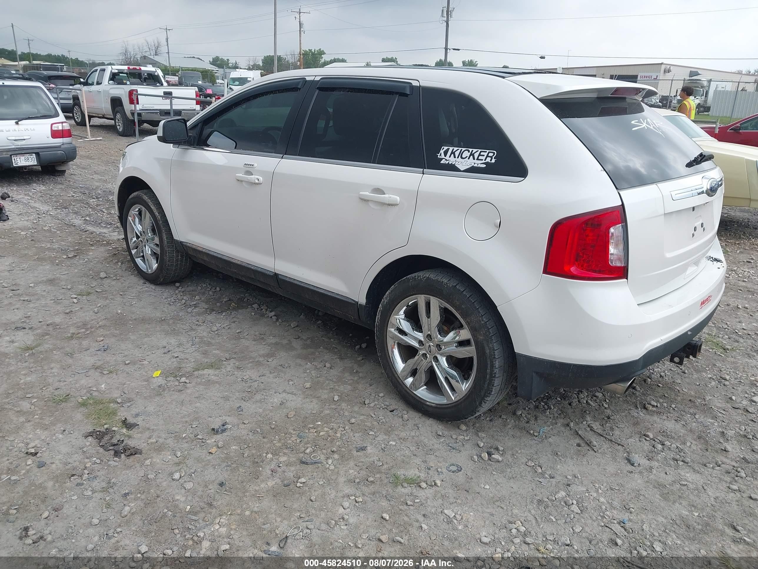 2011 Ford Edge Limited White vin: 2FMDK4KC4BBA41805