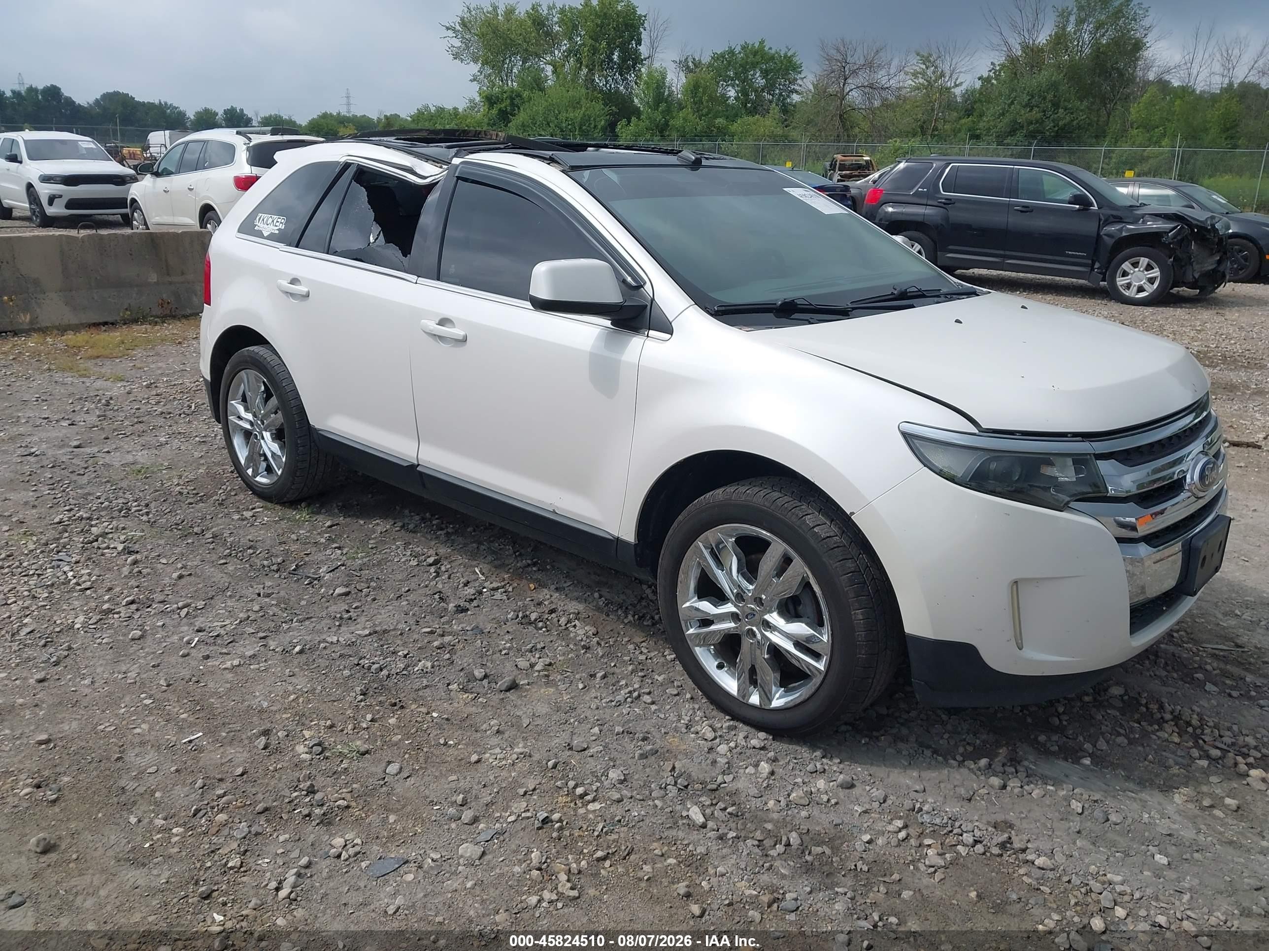 2011 Ford Edge Limited White vin: 2FMDK4KC4BBA41805