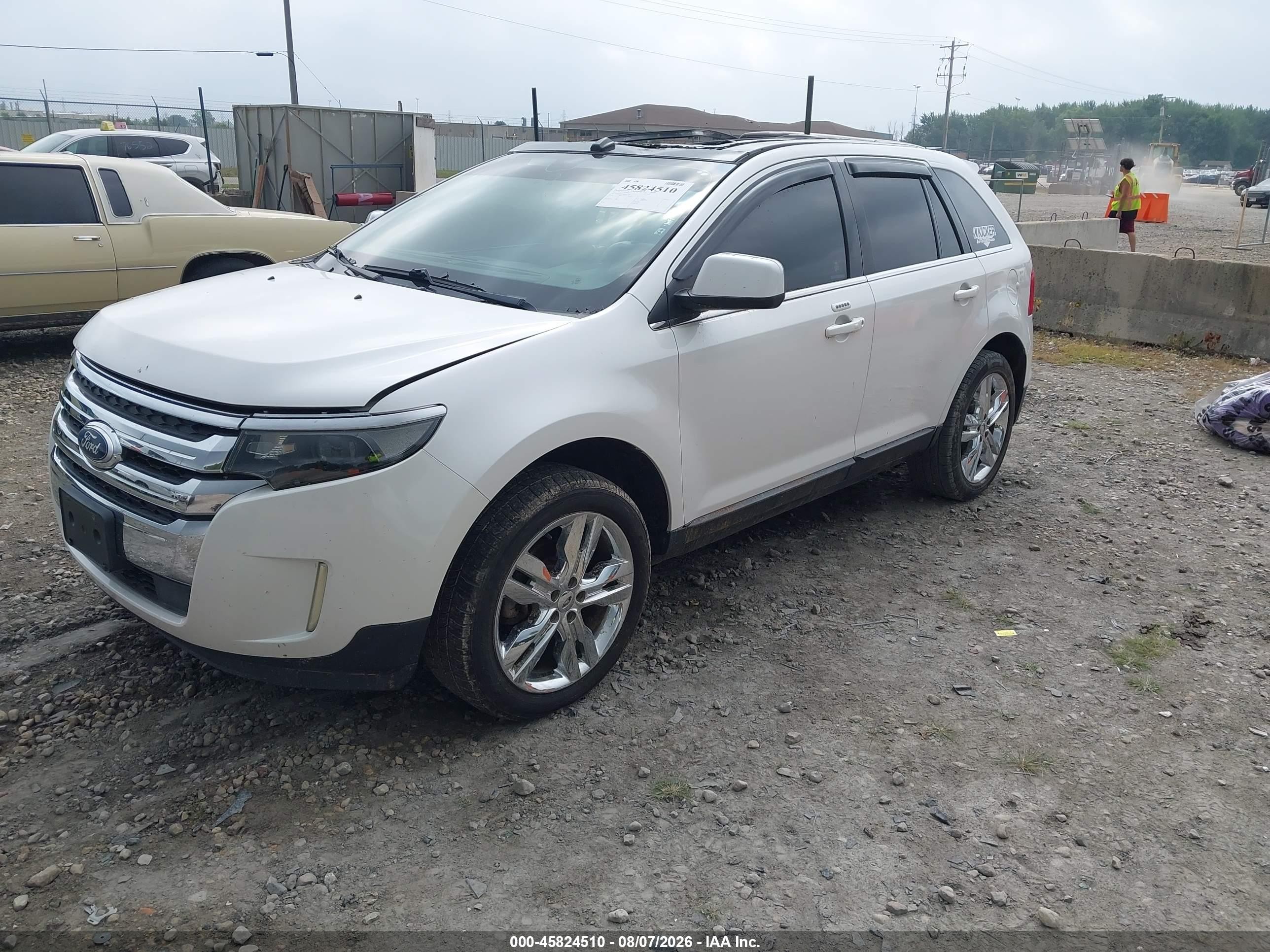 2011 Ford Edge Limited White vin: 2FMDK4KC4BBA41805