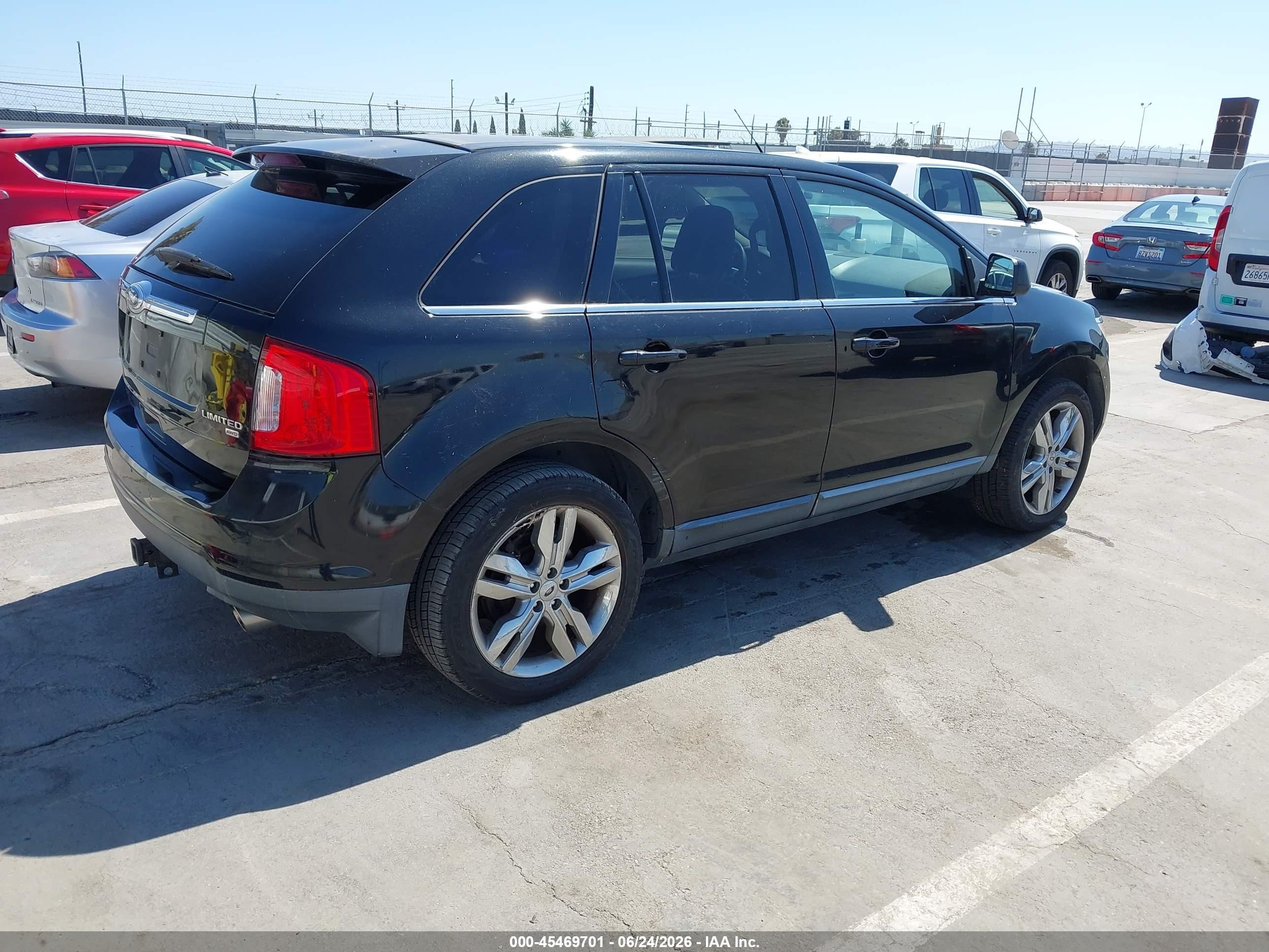 2011 Ford Edge Limited Черный vin: 2FMDK4KC4BBA86517