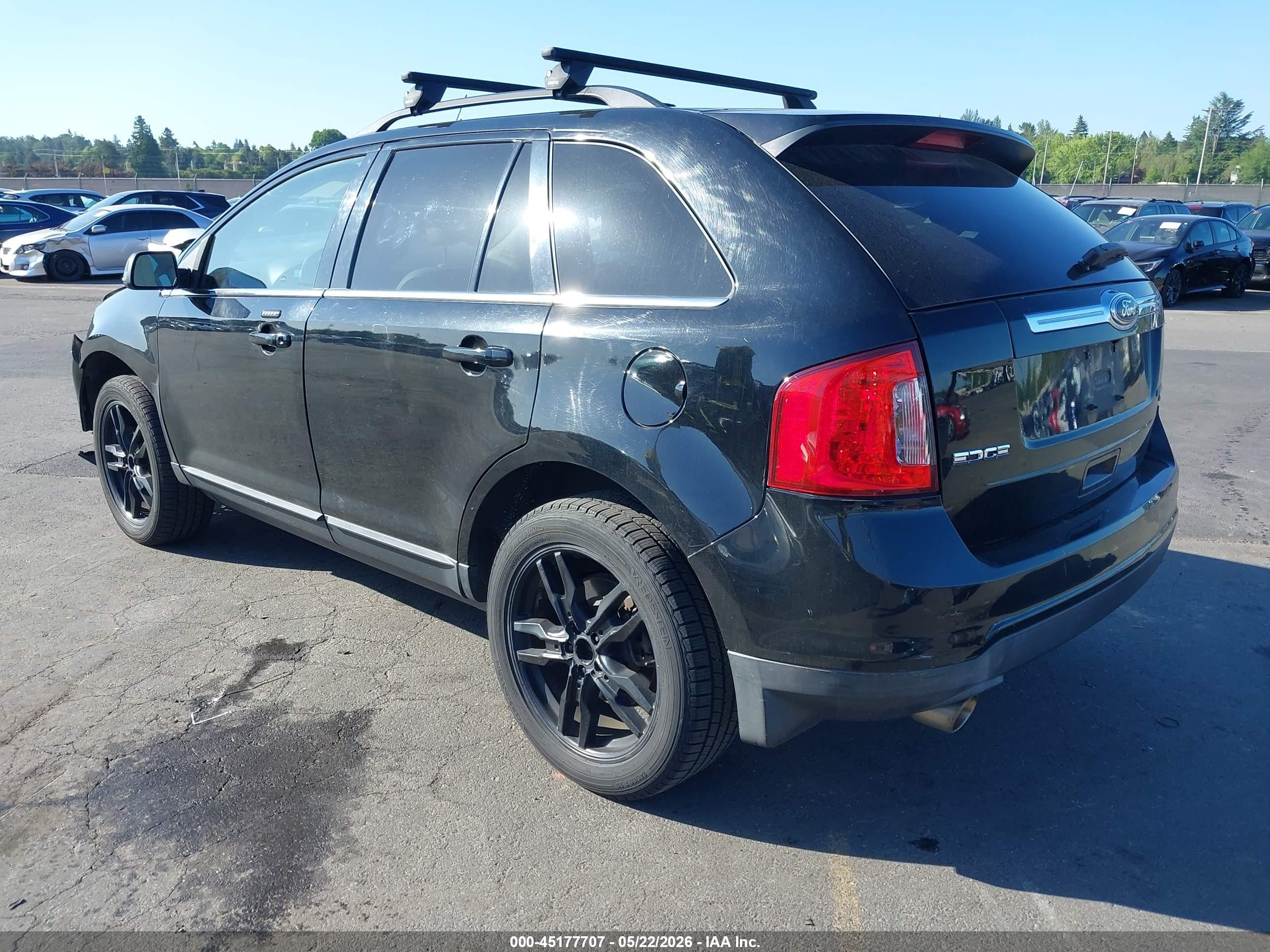 2012 Ford Edge Limited Black vin: 2FMDK4KC4CBA11138