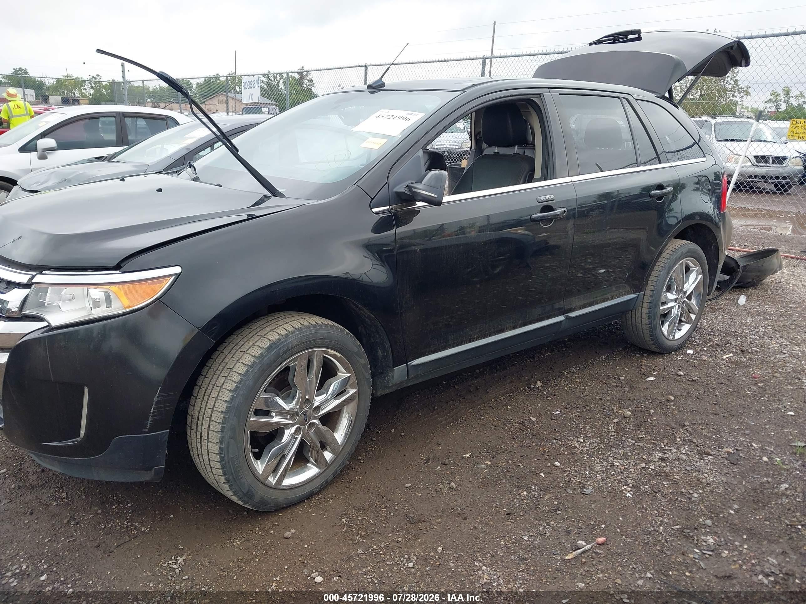 2013 Ford Edge Limited Black vin: 2FMDK4KC4DBA73379