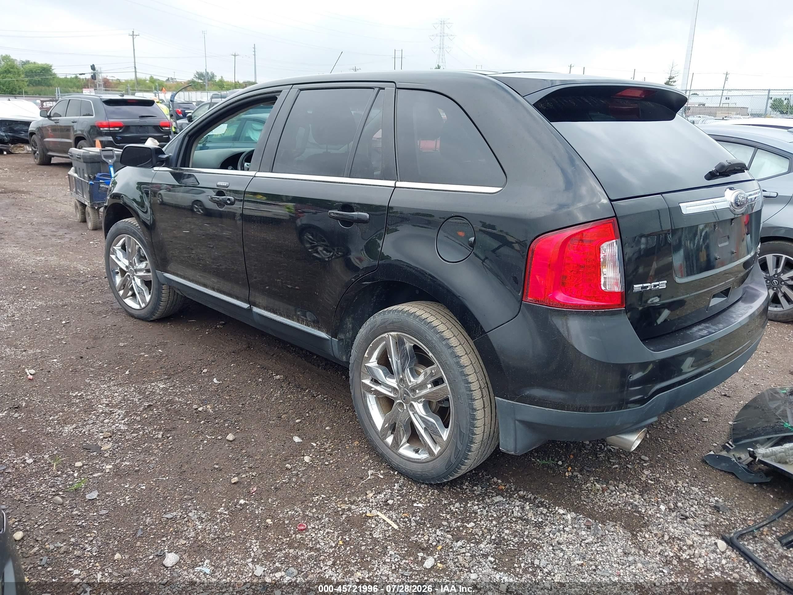 2013 Ford Edge Limited Black vin: 2FMDK4KC4DBA73379