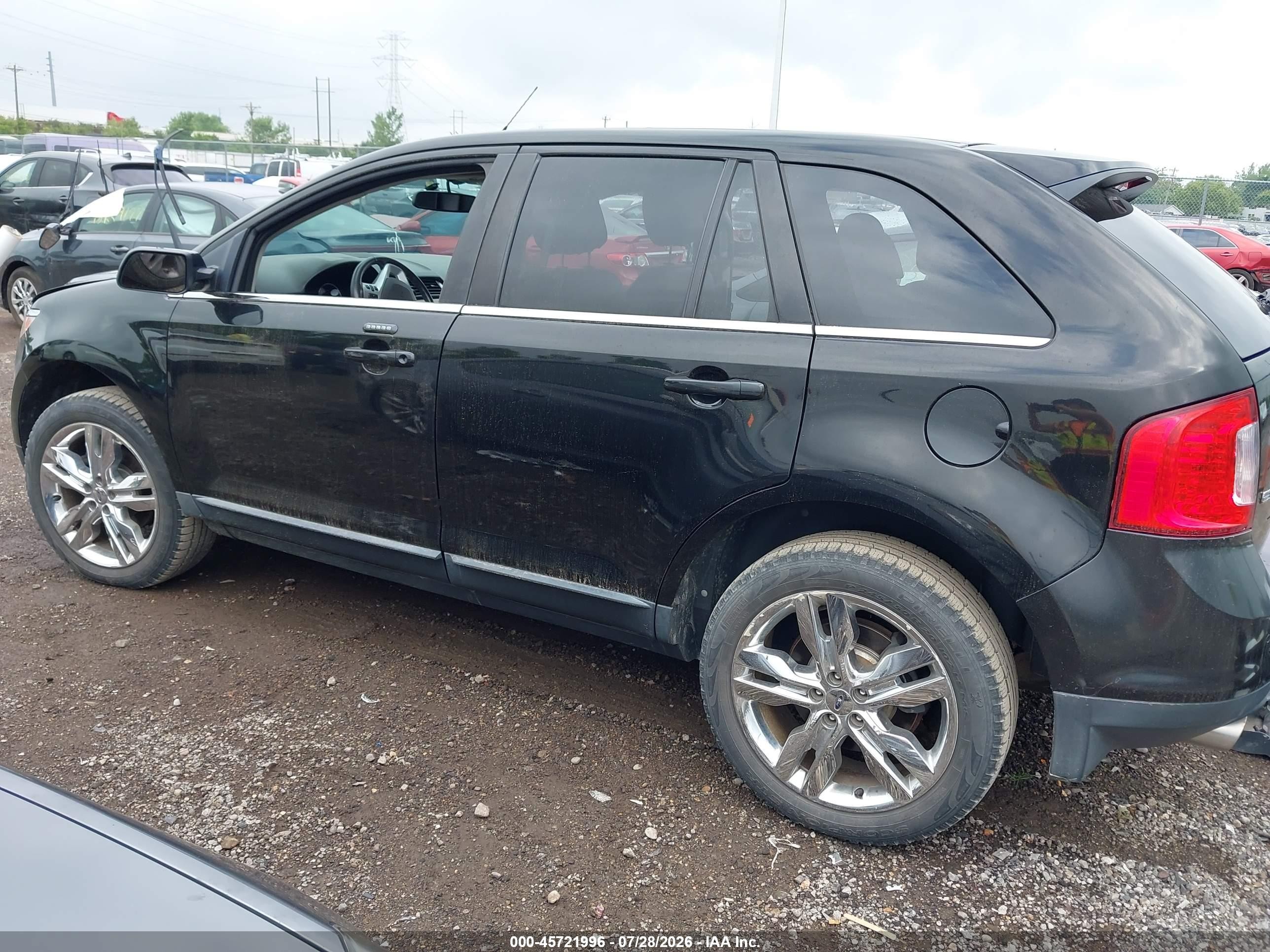 2013 Ford Edge Limited Black vin: 2FMDK4KC4DBA73379