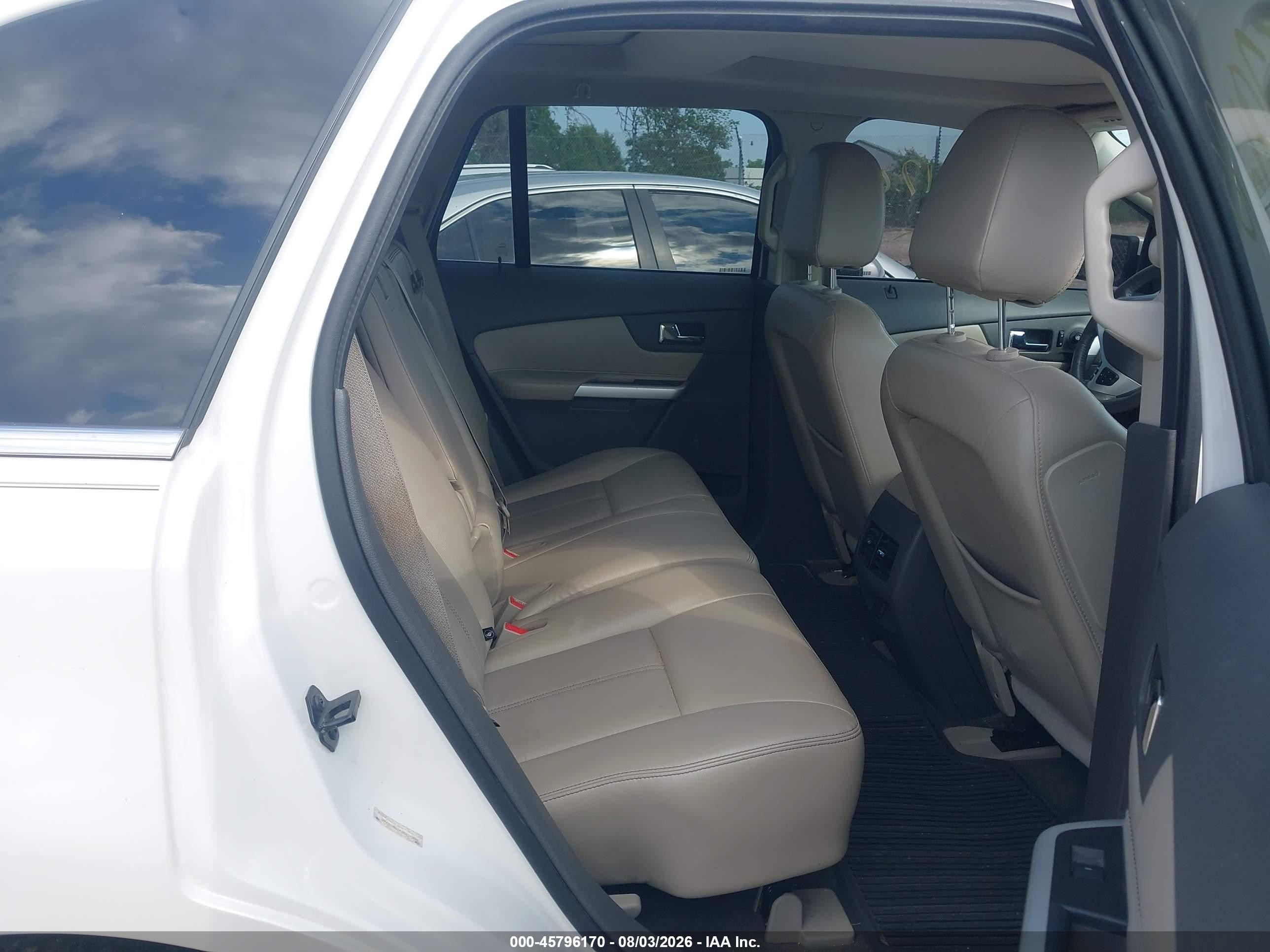 2013 Ford Edge Limited White vin: 2FMDK4KC4DBB10432