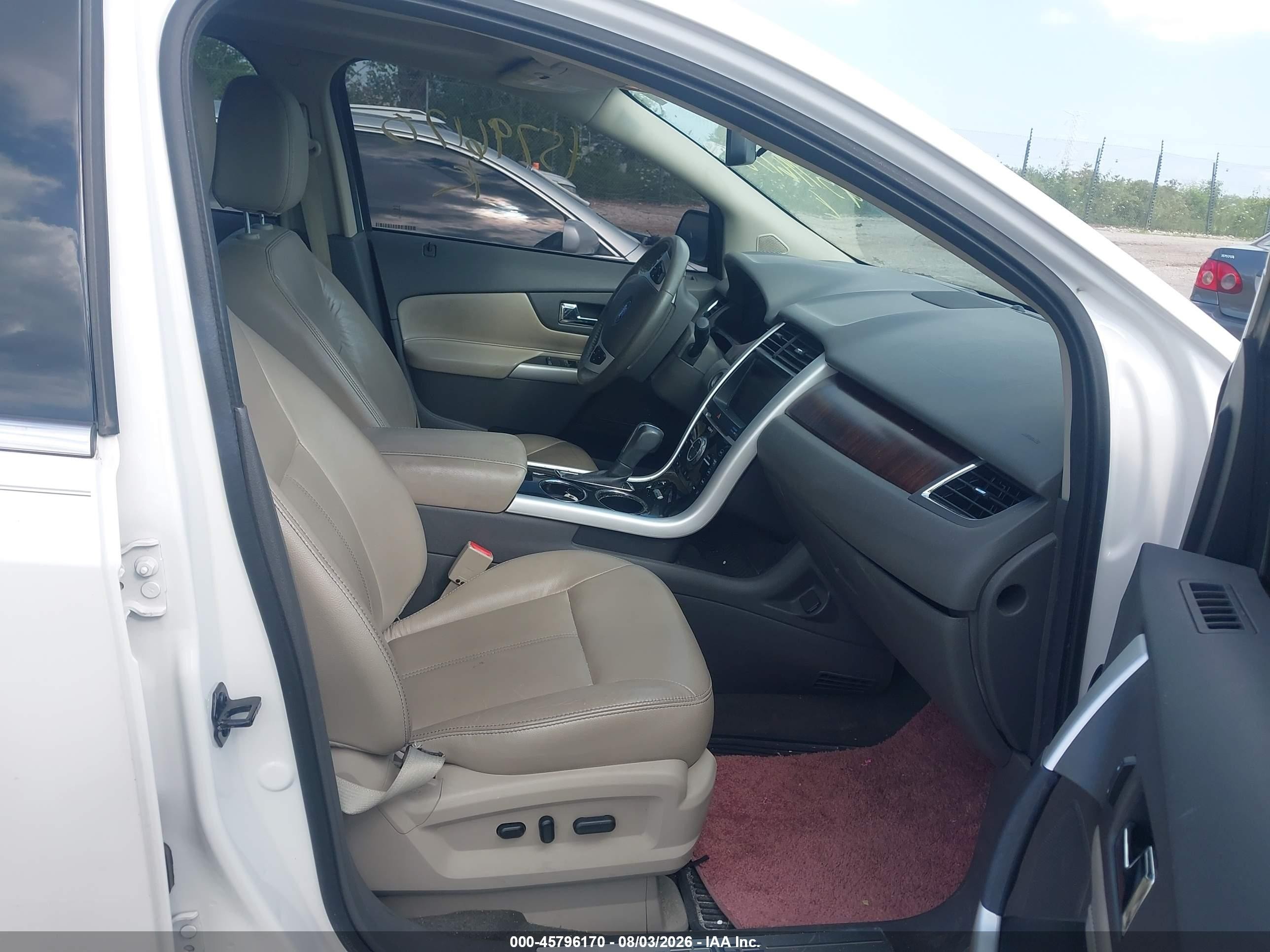 2013 Ford Edge Limited White vin: 2FMDK4KC4DBB10432