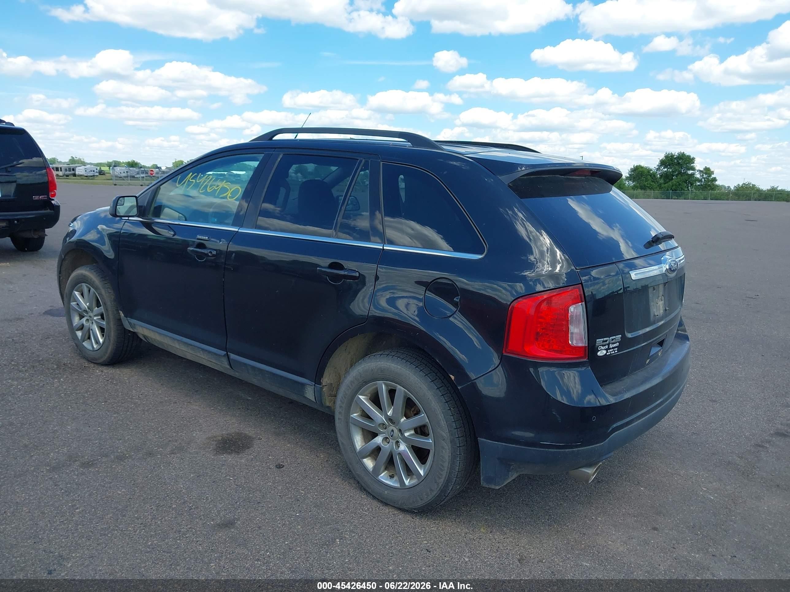 2013 Ford Edge Limited Black vin: 2FMDK4KC4DBB75622