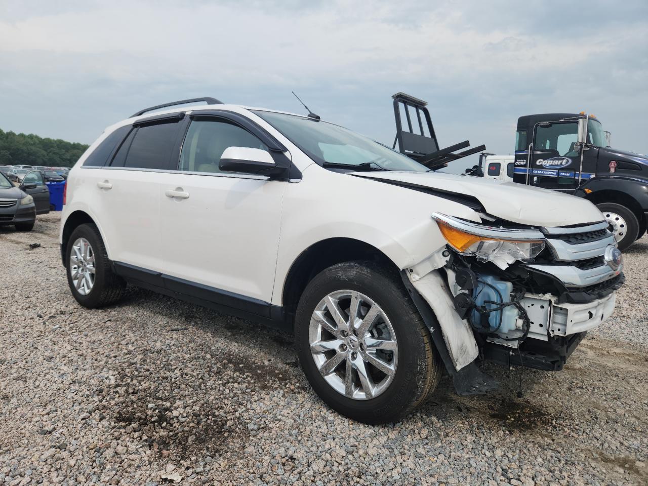 2013 Ford Edge Limited White vin: 2FMDK4KC4DBC50593