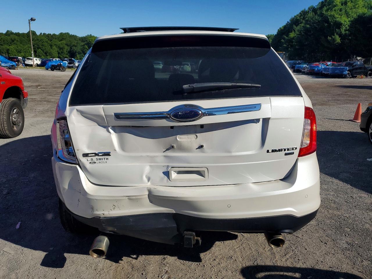 2013 Ford Edge Limited Белый vin: 2FMDK4KC4DBE30351