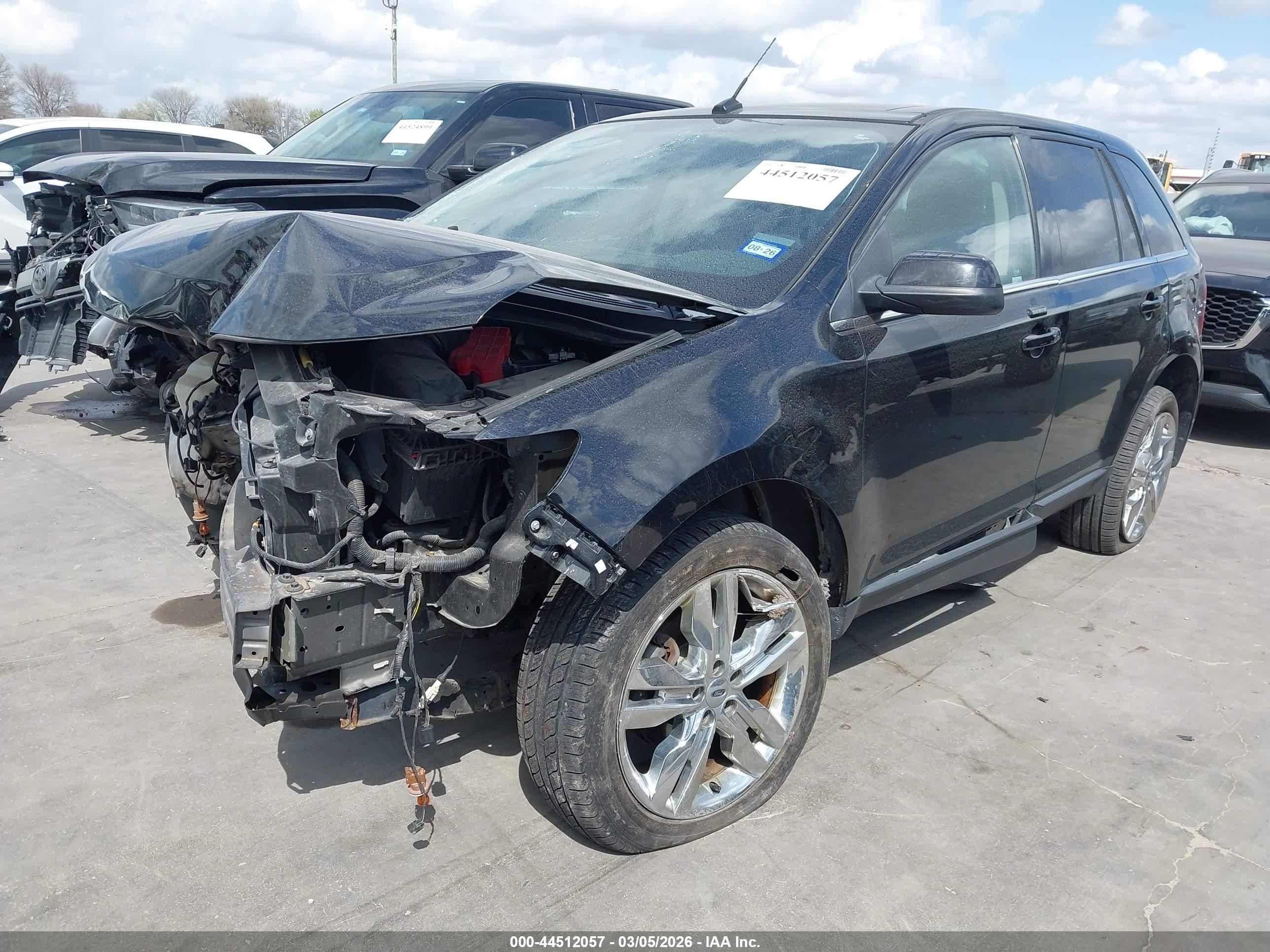 2014 Ford Edge Limited Black vin: 2FMDK4KC4EBA04080