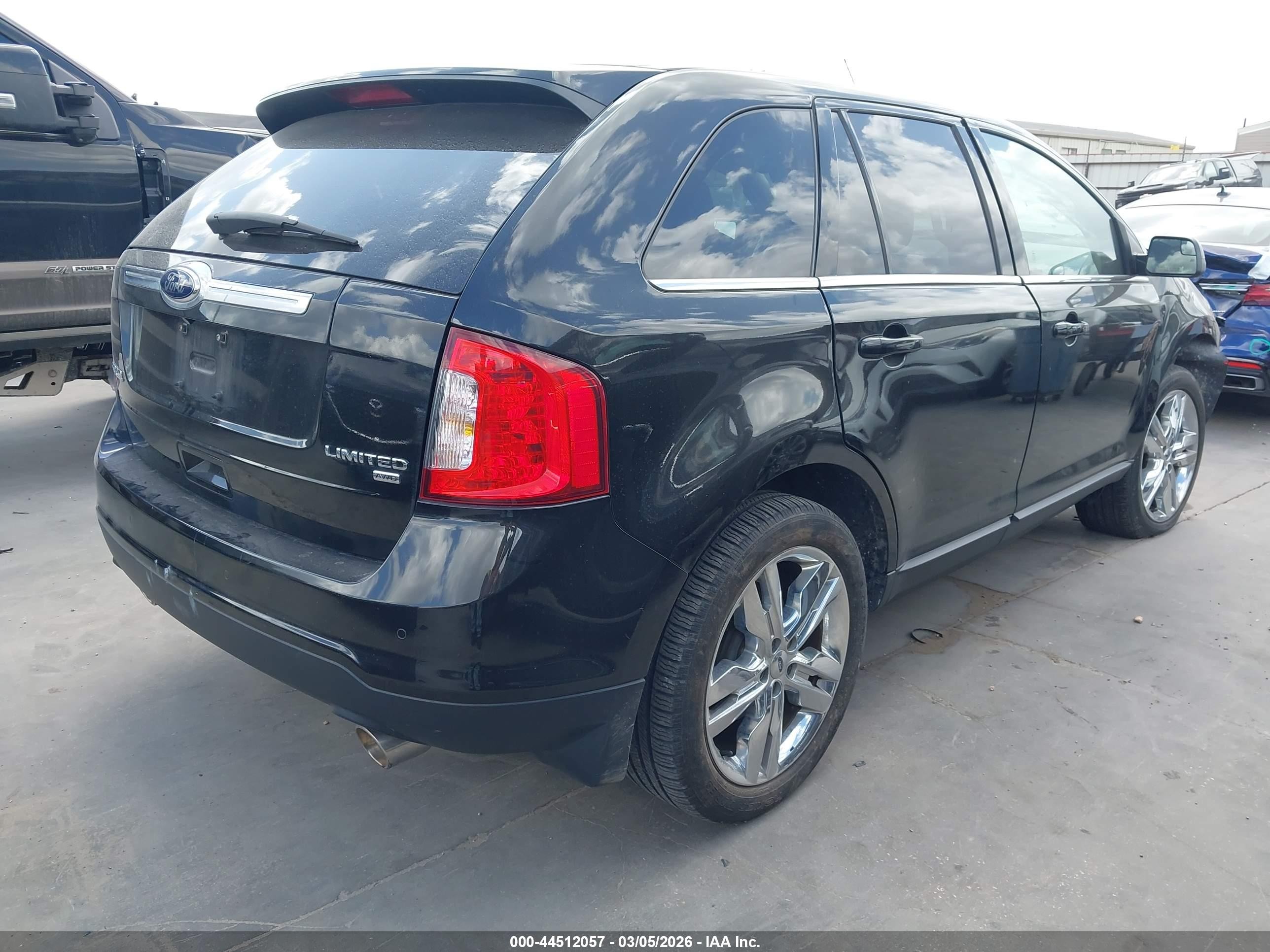 2014 Ford Edge Limited Black vin: 2FMDK4KC4EBA04080