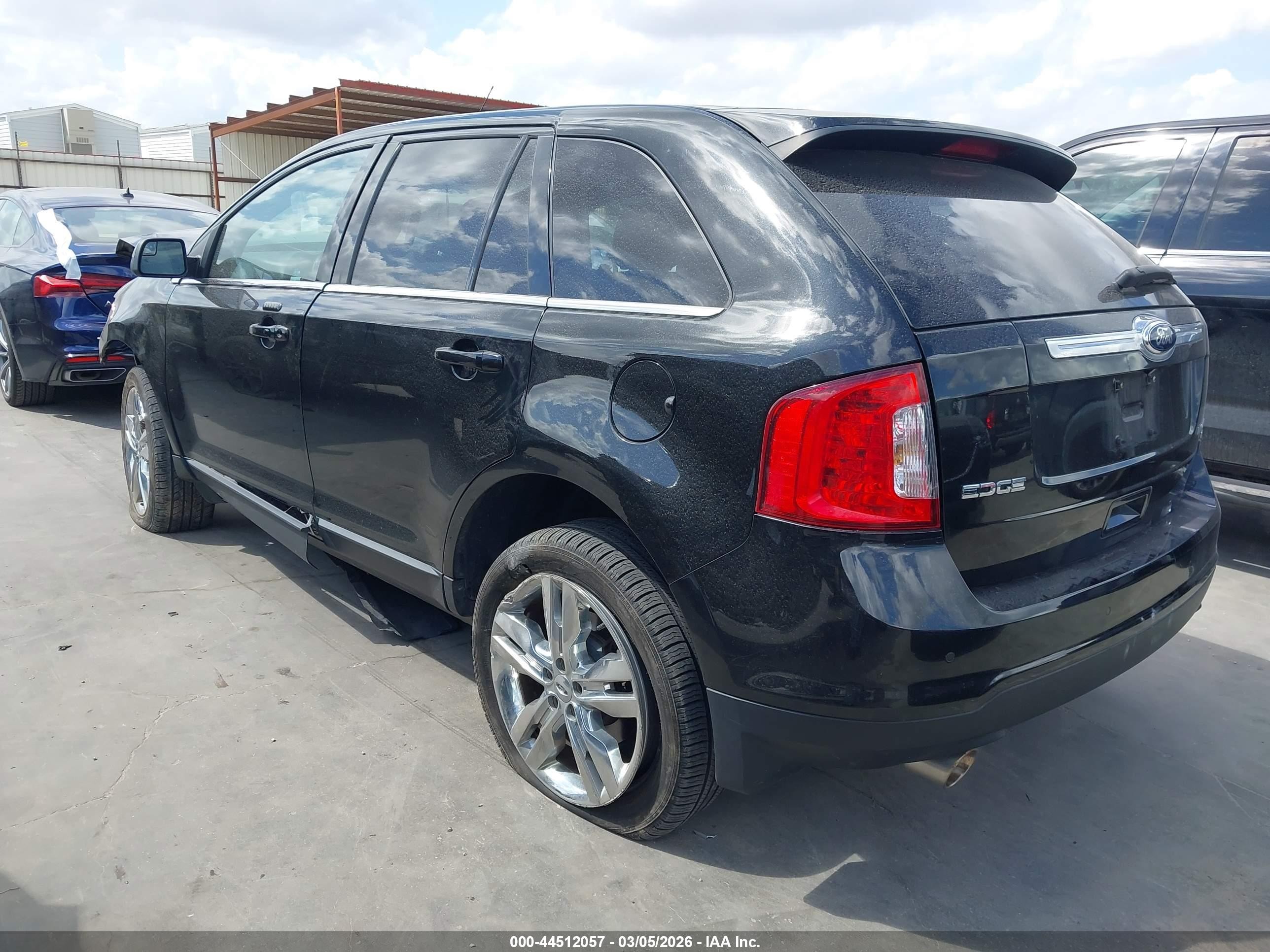2014 Ford Edge Limited Black vin: 2FMDK4KC4EBA04080