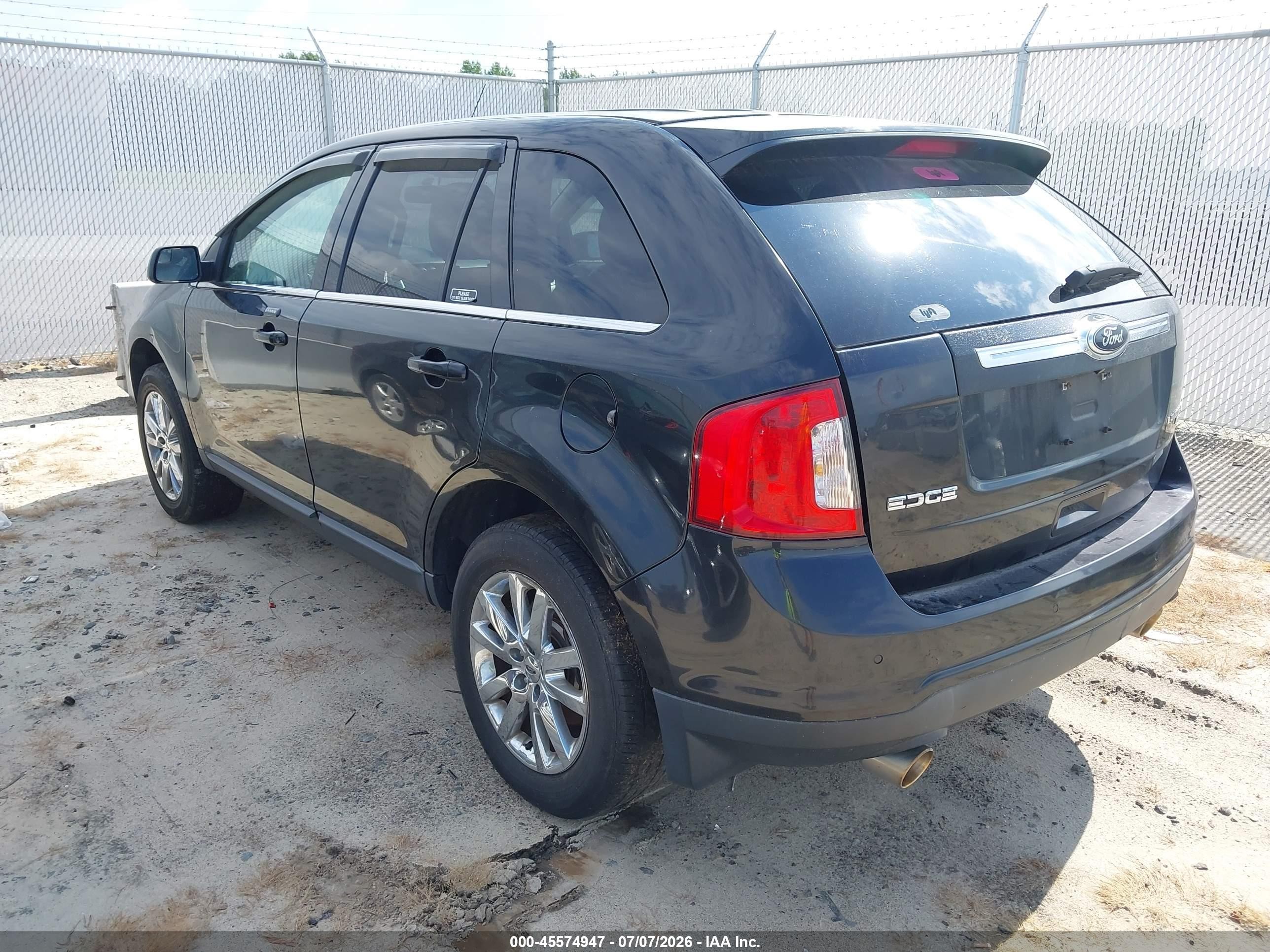 2014 Ford Edge Limited Black vin: 2FMDK4KC4EBA19873