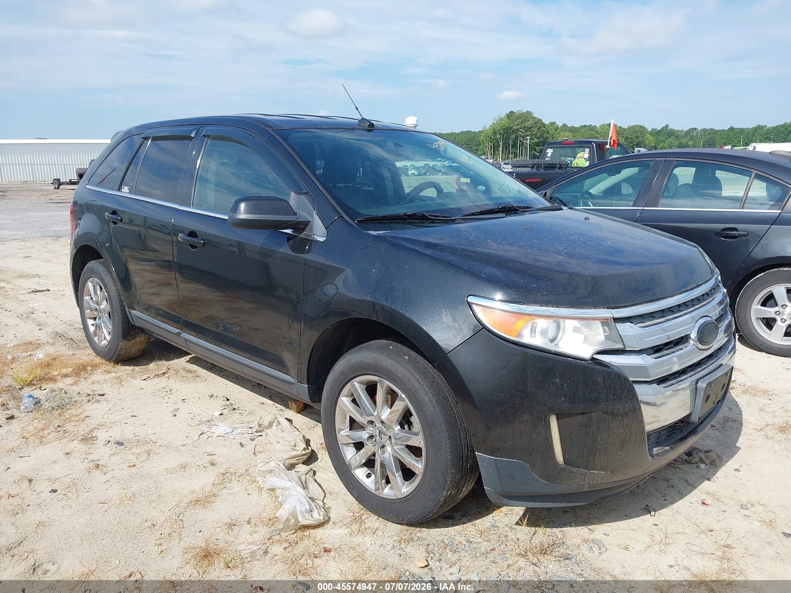 2014 Ford Edge Limited Black vin: 2FMDK4KC4EBA19873