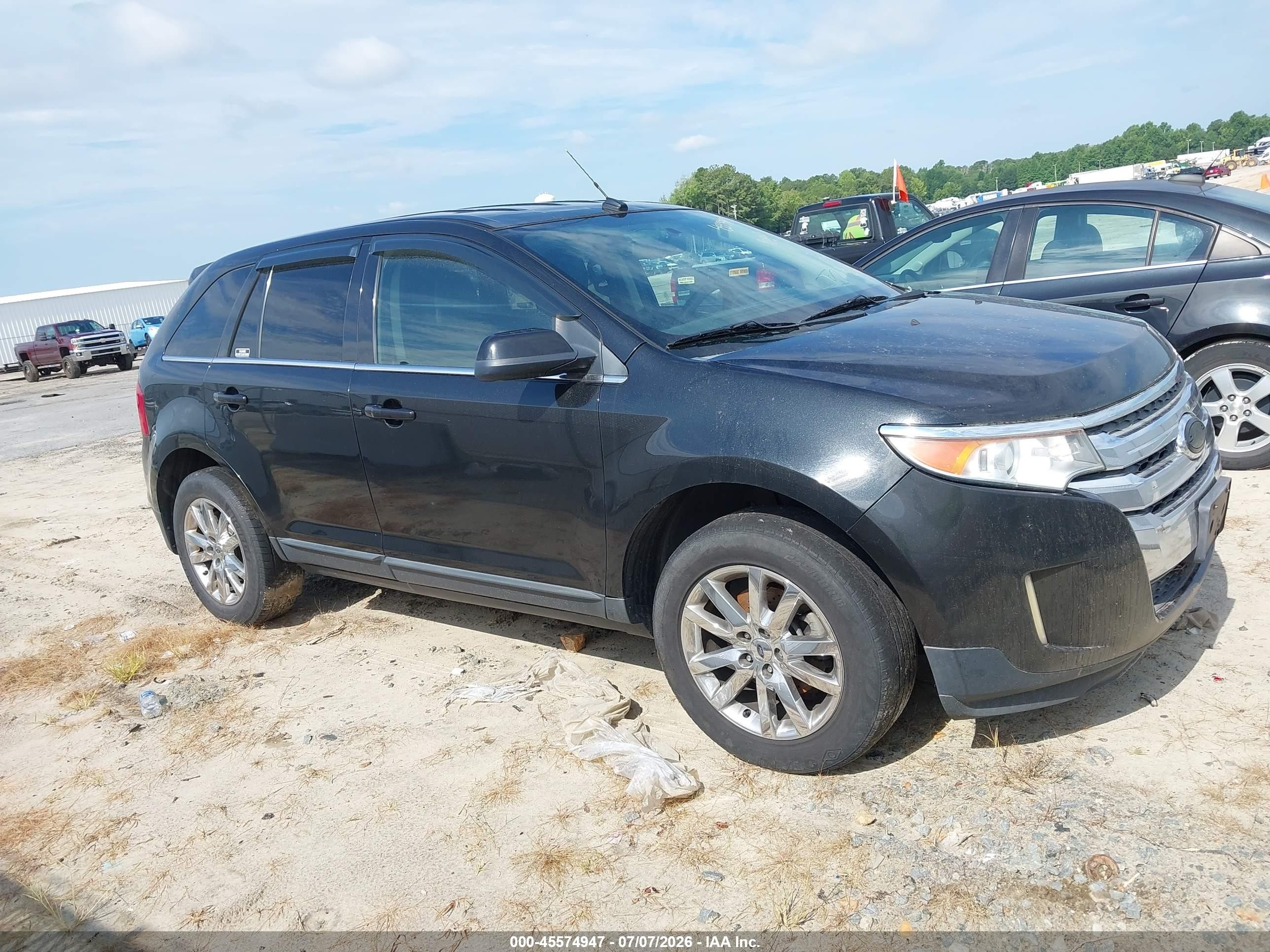 2014 Ford Edge Limited Black vin: 2FMDK4KC4EBA19873