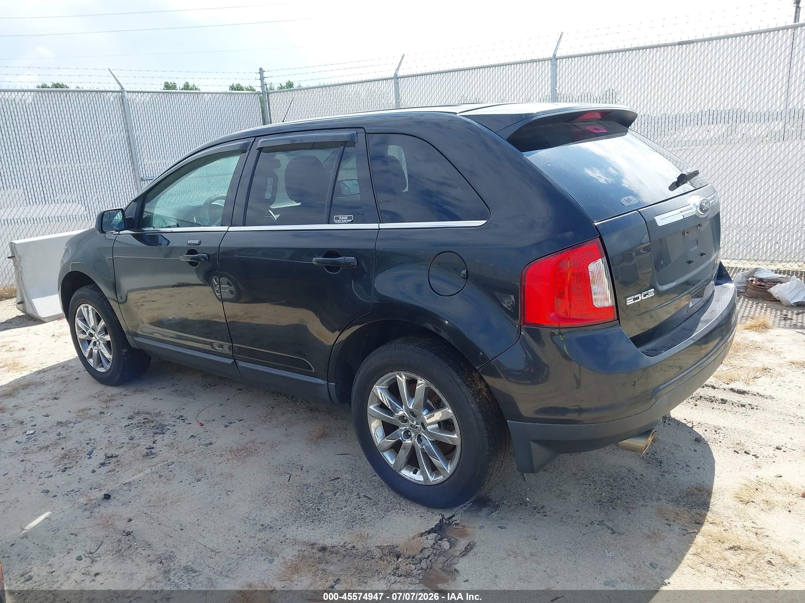 2014 Ford Edge Limited Black vin: 2FMDK4KC4EBA19873