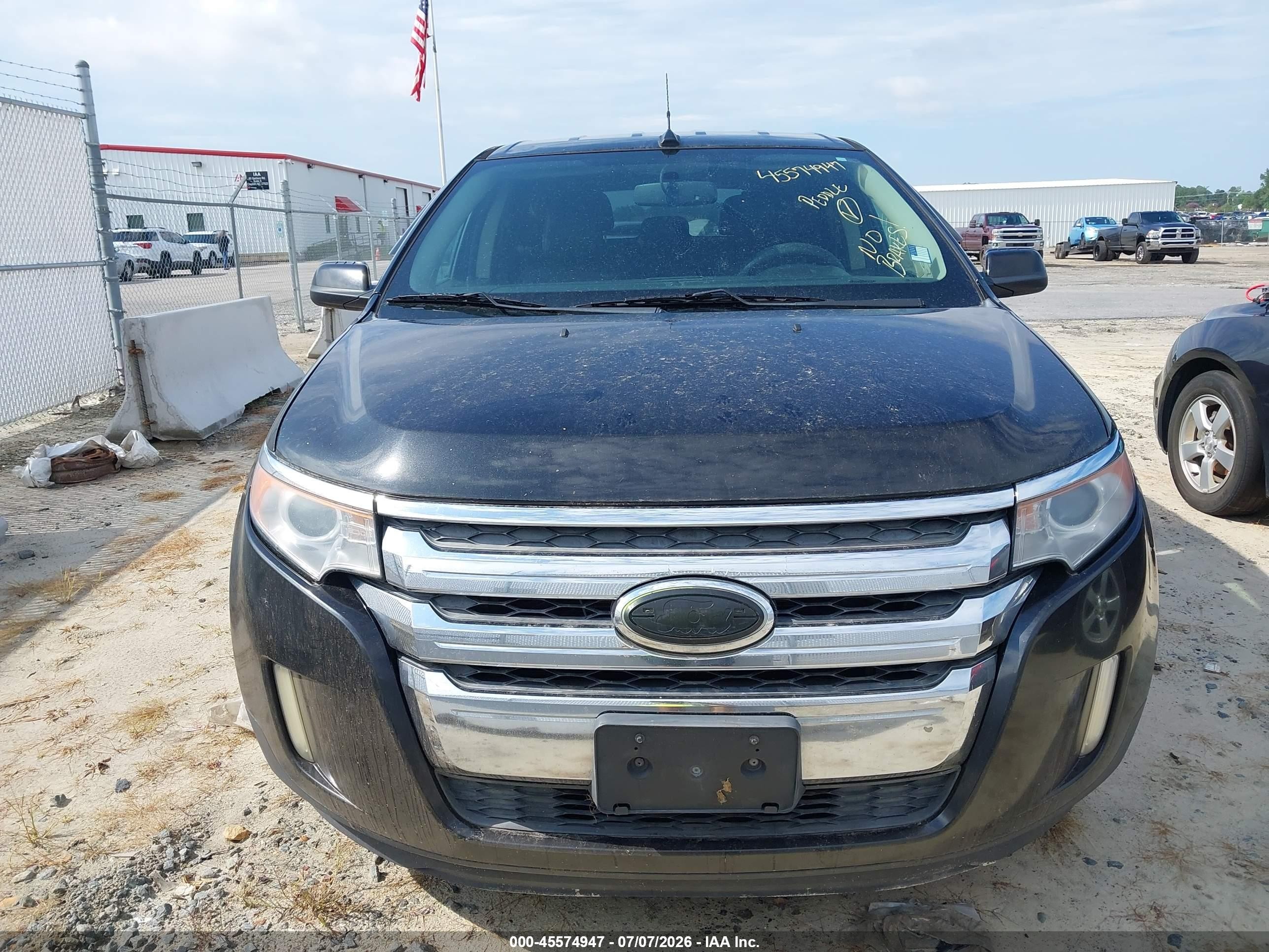 2014 Ford Edge Limited Black vin: 2FMDK4KC4EBA19873