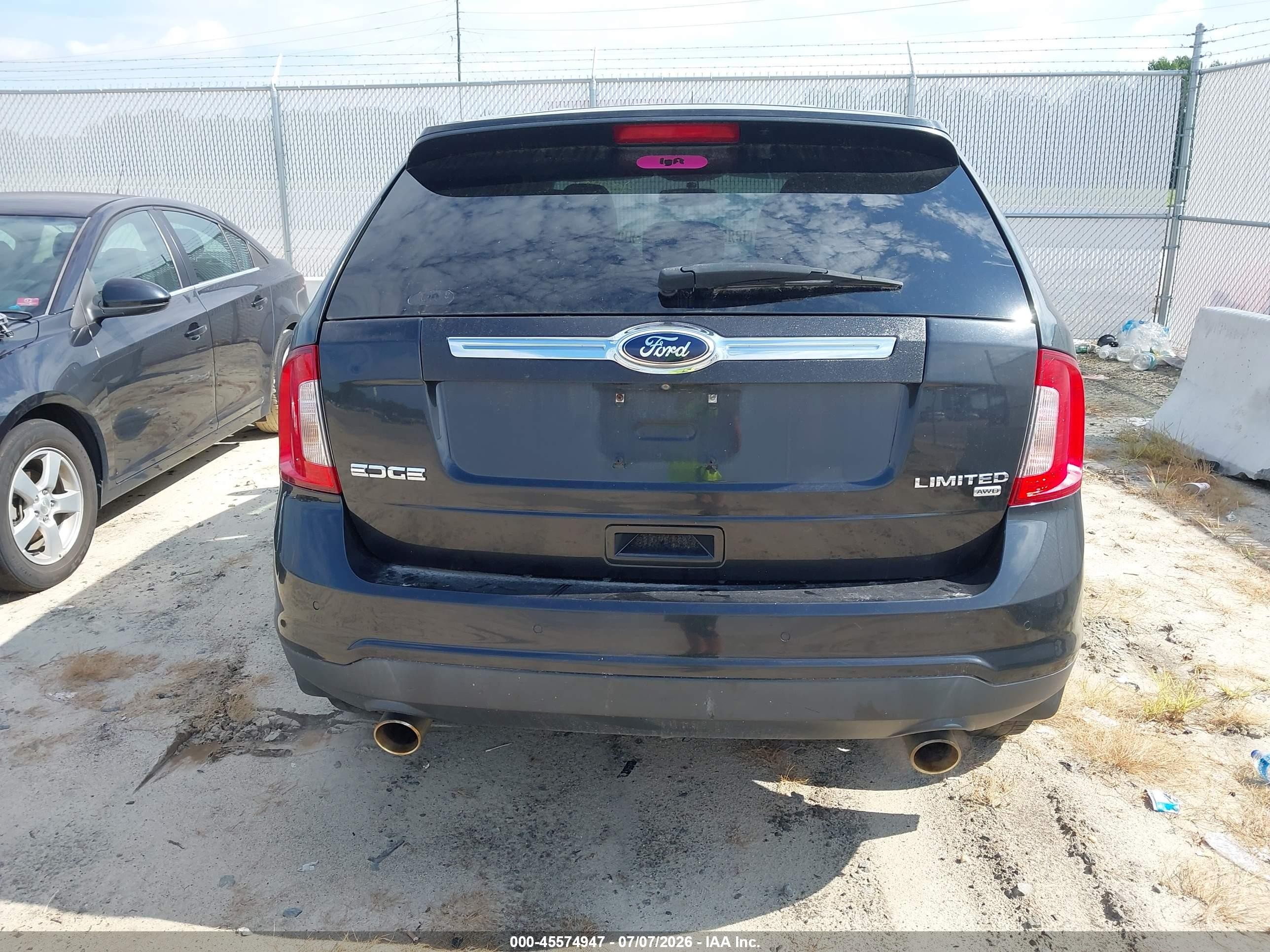 2014 Ford Edge Limited Black vin: 2FMDK4KC4EBA19873