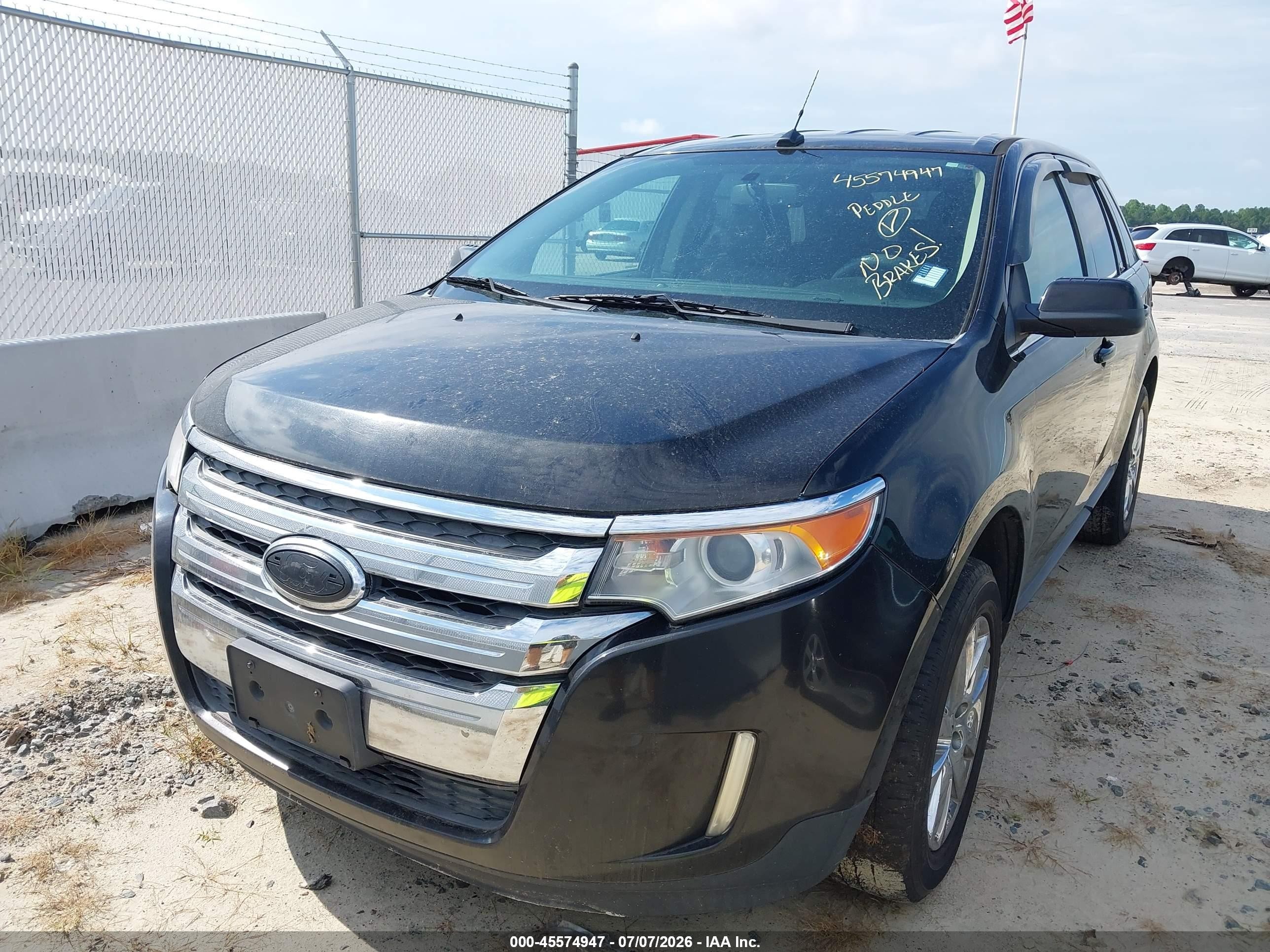 2014 Ford Edge Limited Black vin: 2FMDK4KC4EBA19873