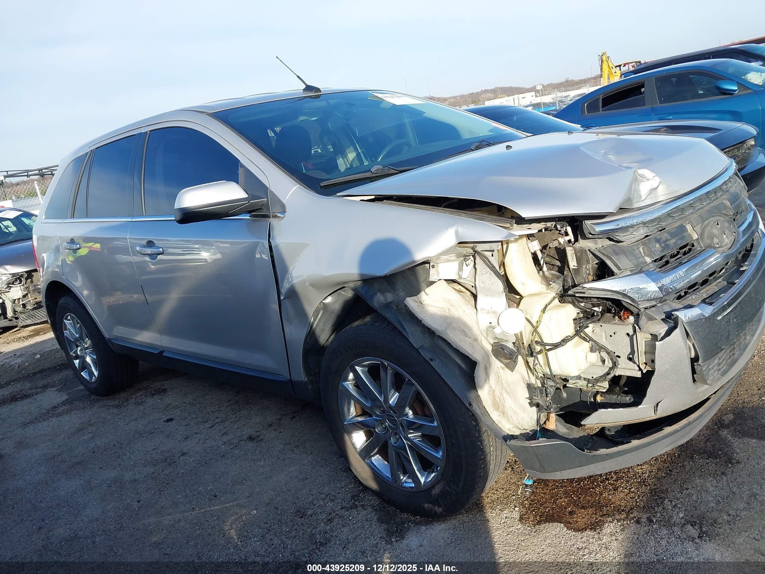 2014 Ford Edge Limited Серебряный vin: 2FMDK4KC4EBA58821