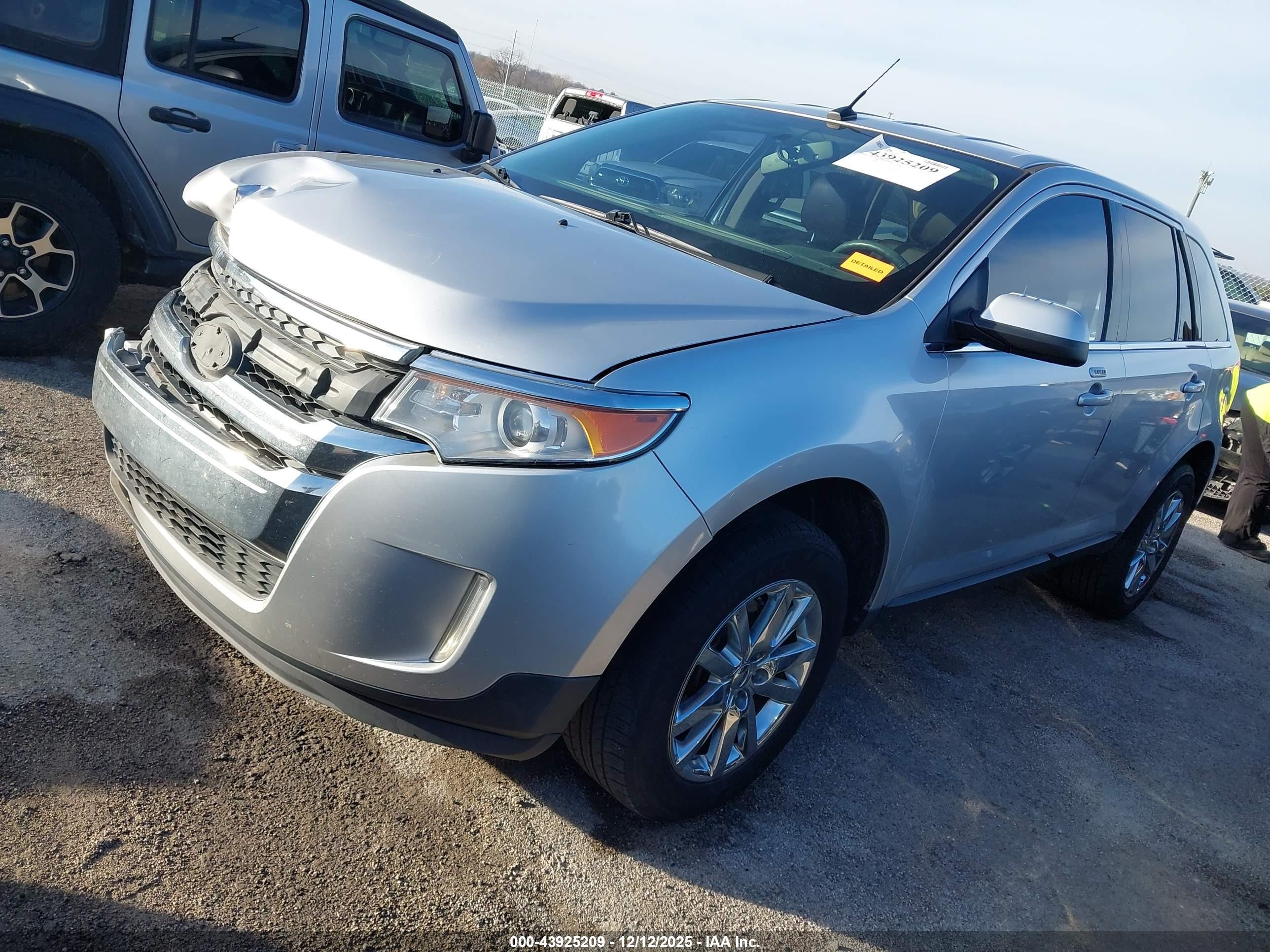 2014 Ford Edge Limited Серебряный vin: 2FMDK4KC4EBA58821