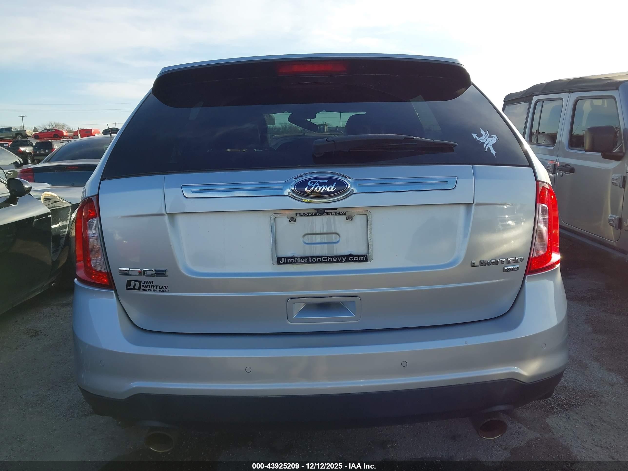 2014 Ford Edge Limited Серебряный vin: 2FMDK4KC4EBA58821