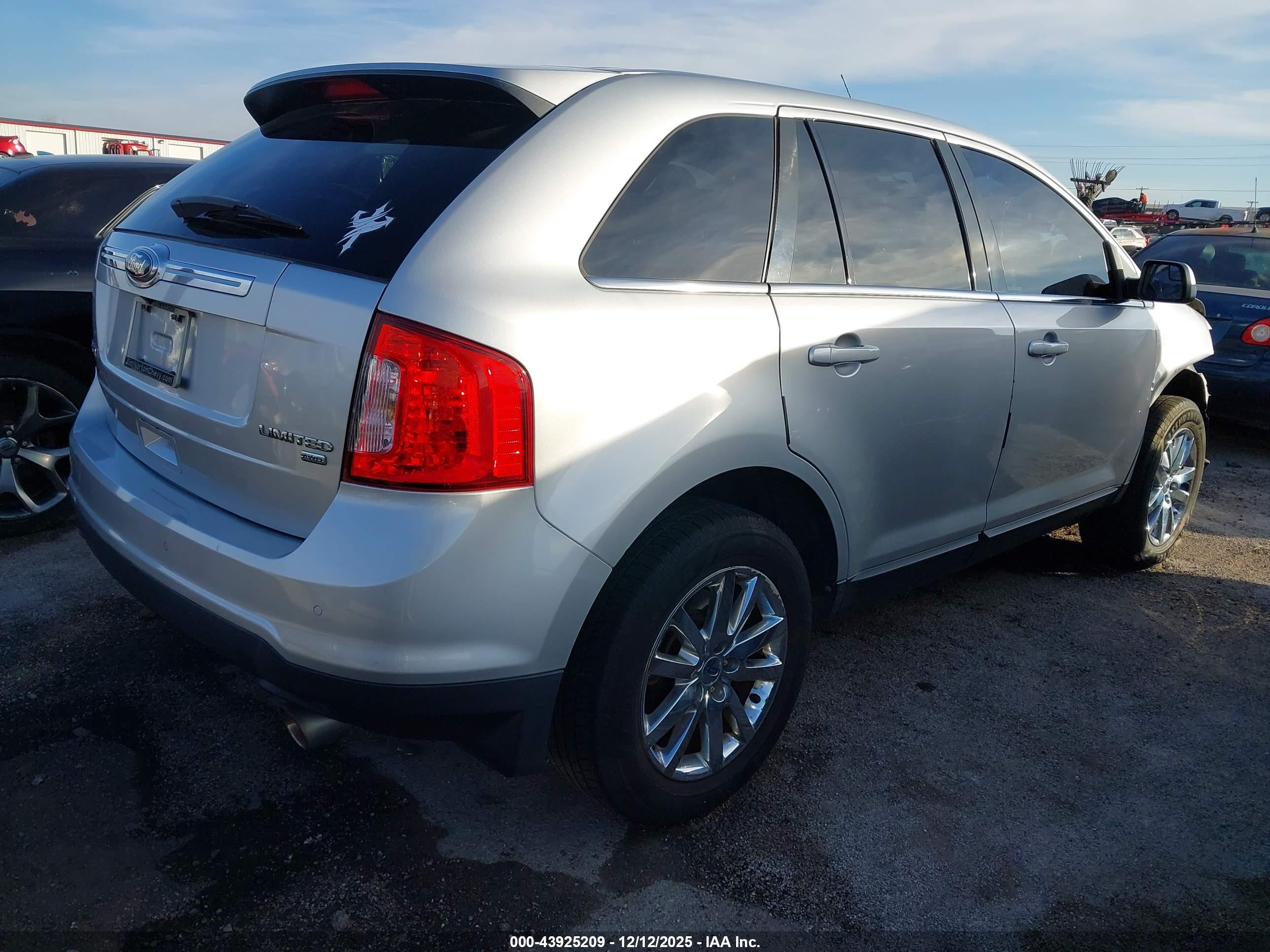 2014 Ford Edge Limited Серебряный vin: 2FMDK4KC4EBA58821