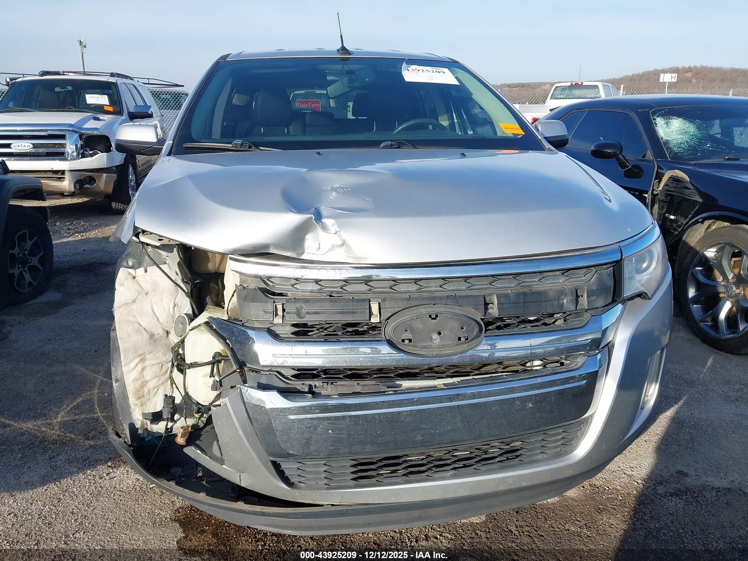 2014 Ford Edge Limited Серебряный vin: 2FMDK4KC4EBA58821