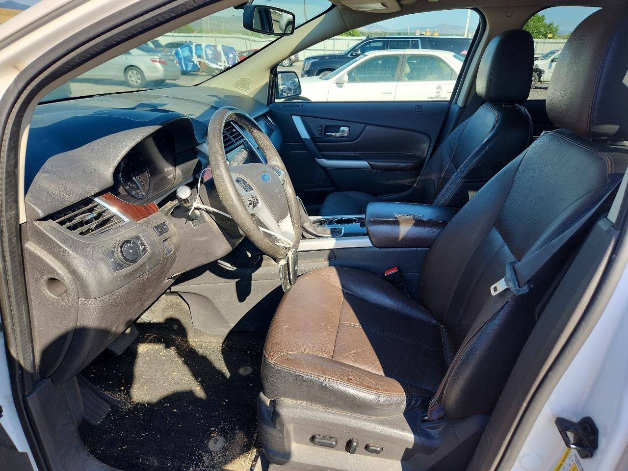 2014 Ford Edge Limited White vin: 2FMDK4KC4EBB62788