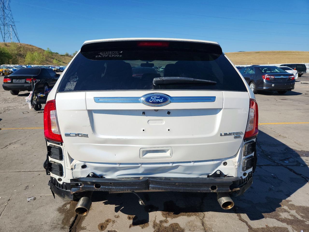 2014 Ford Edge Limited White vin: 2FMDK4KC4EBB62788