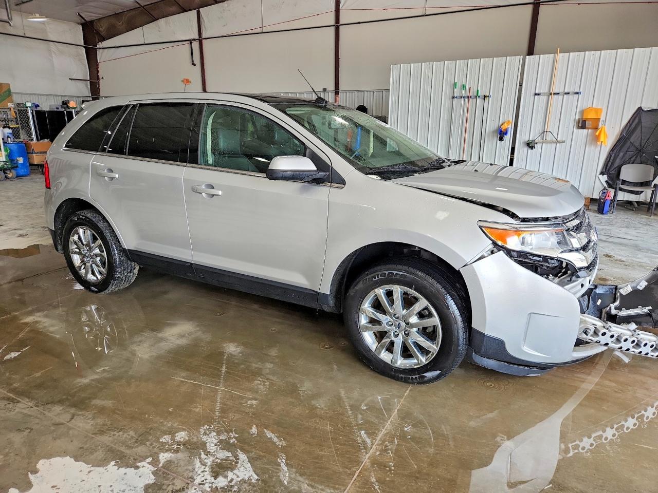2014 Ford Edge Limited Silver vin: 2FMDK4KC4EBB64881