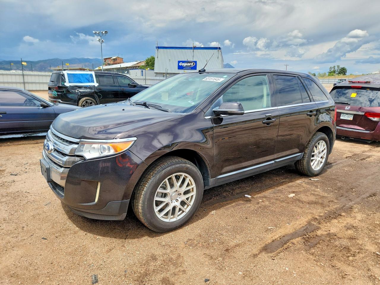 2014 Ford Edge Limited Black vin: 2FMDK4KC4EBB75749