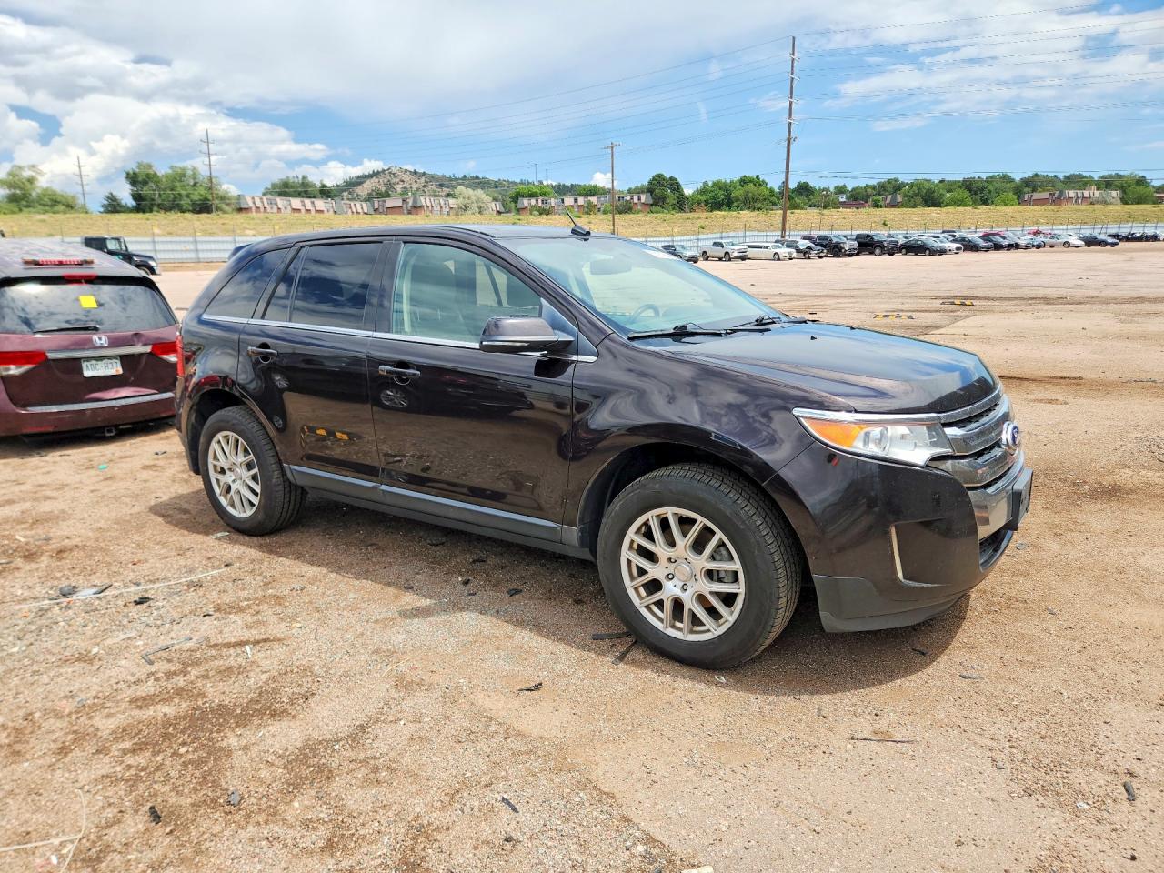 2014 Ford Edge Limited Black vin: 2FMDK4KC4EBB75749