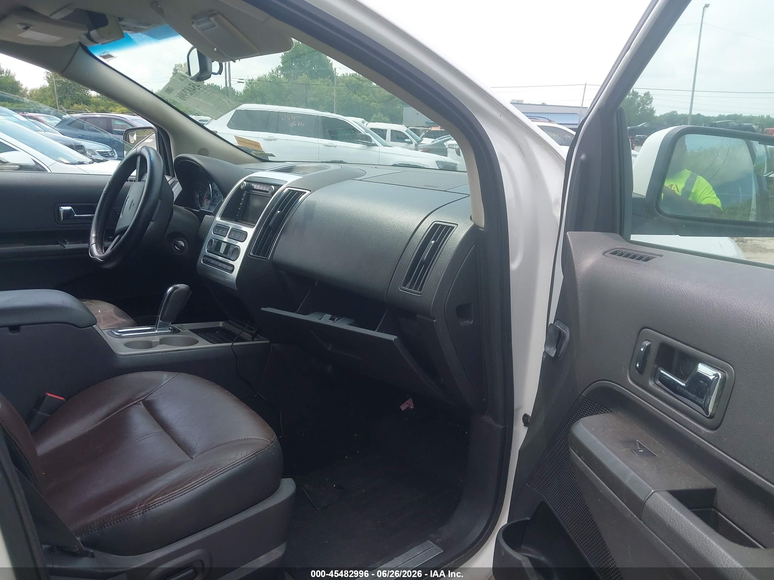 2010 Ford Edge Limited White vin: 2FMDK4KC5ABA48230