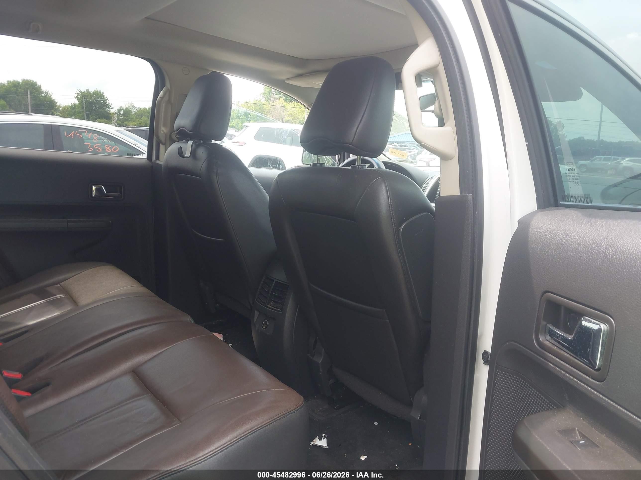 2010 Ford Edge Limited White vin: 2FMDK4KC5ABA48230