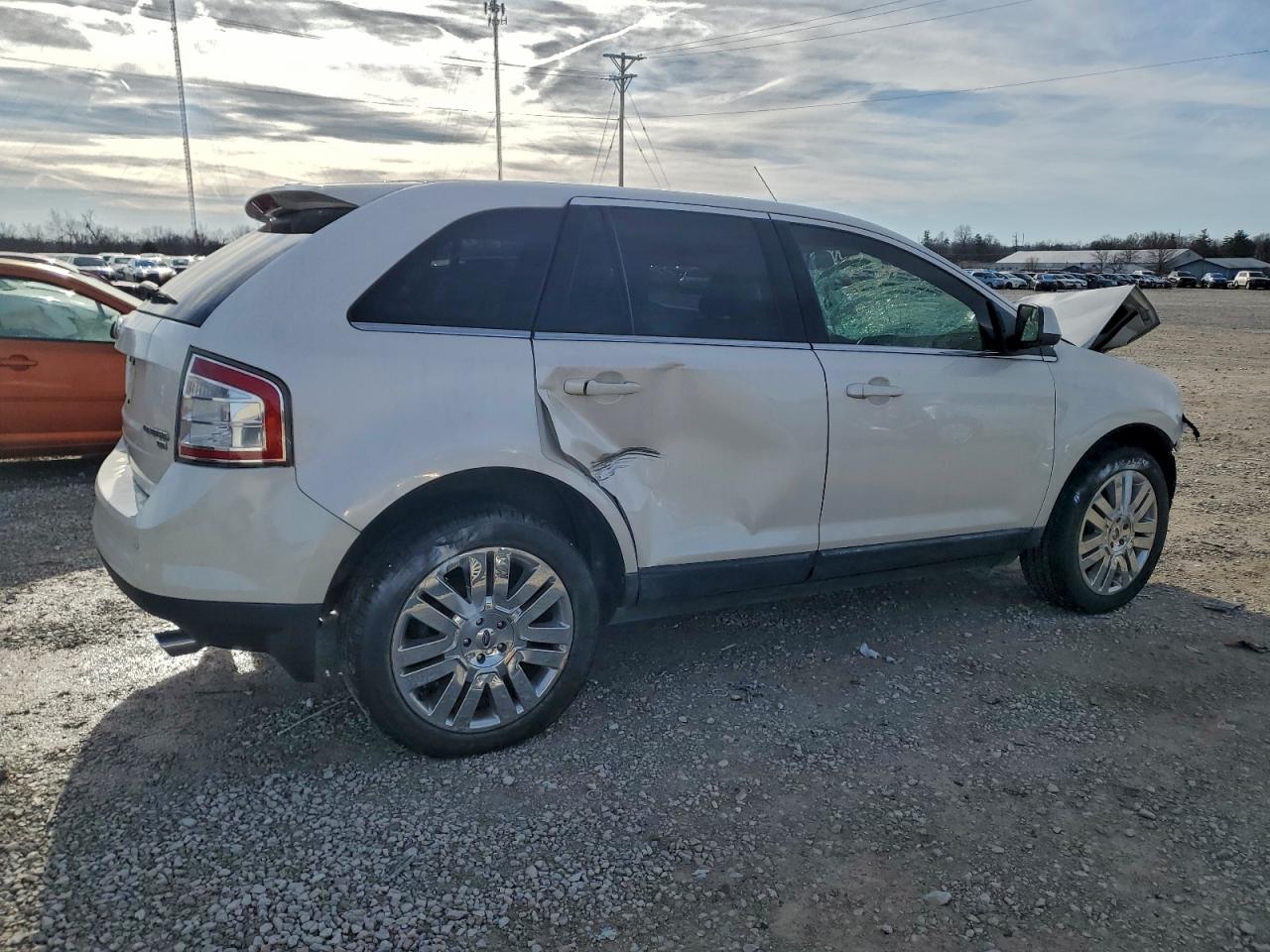 2010 Ford Edge Limited White vin: 2FMDK4KC5ABB44181