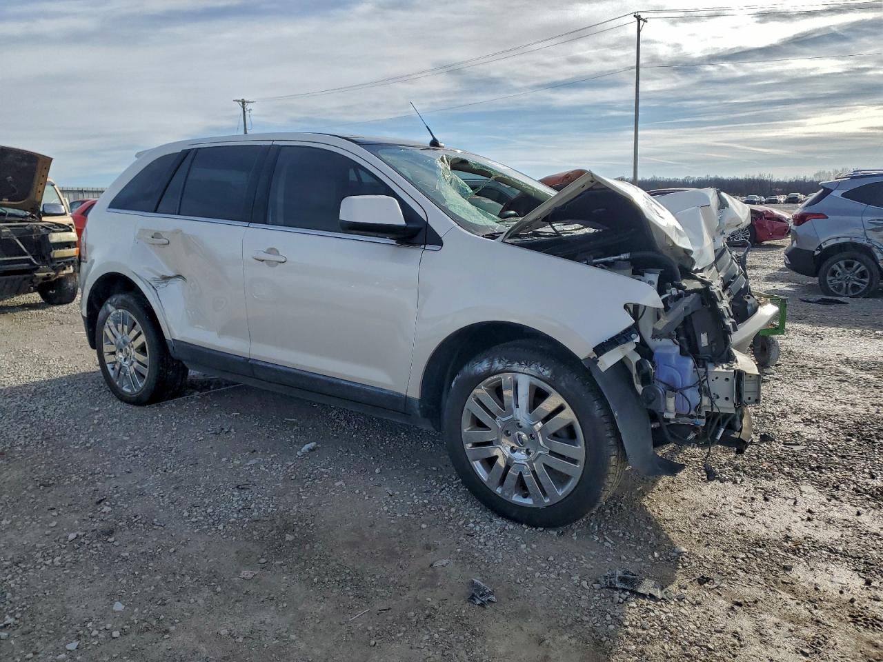 2010 Ford Edge Limited White vin: 2FMDK4KC5ABB44181