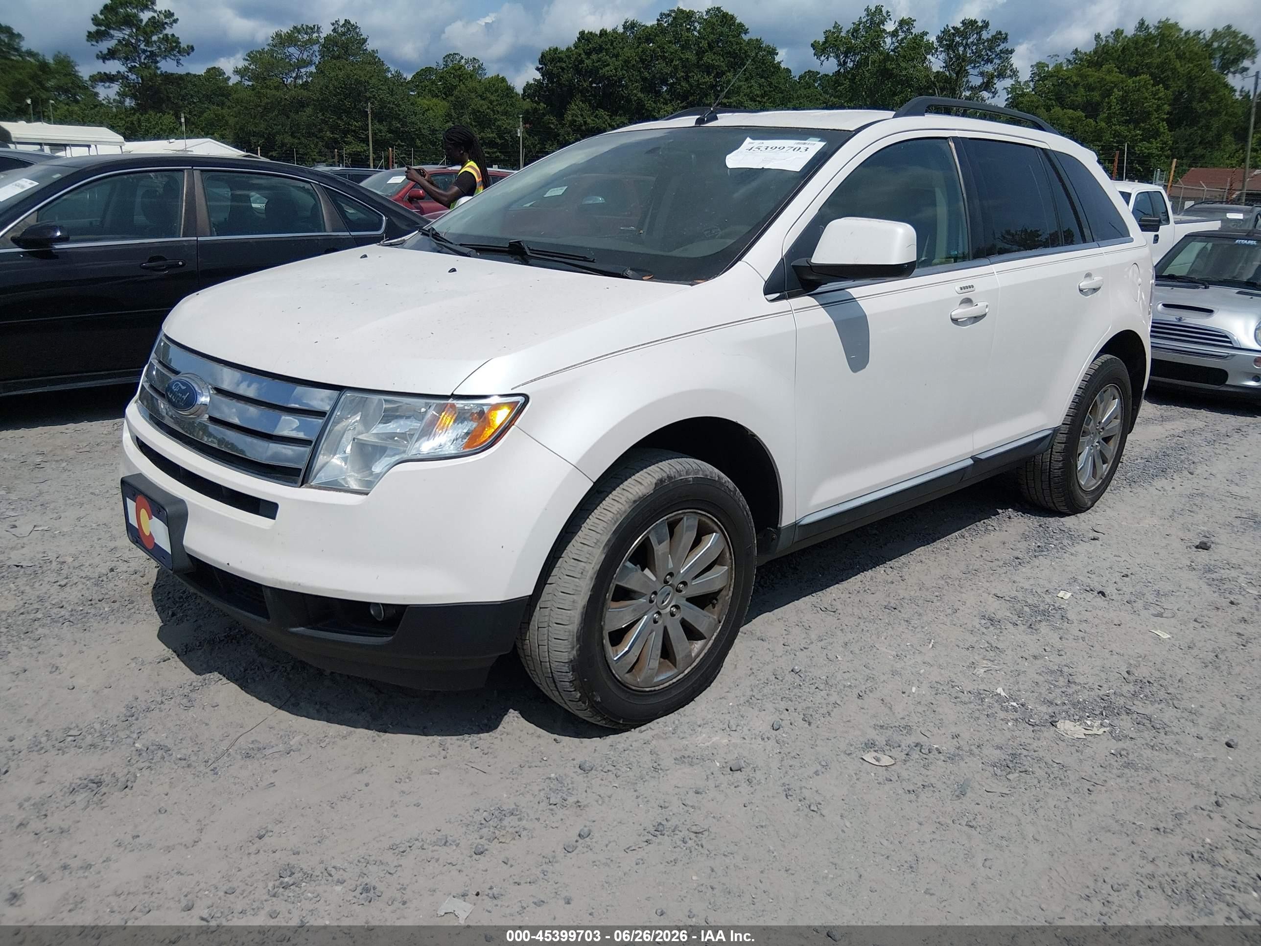 2010 Ford Edge Limited White vin: 2FMDK4KC5ABB46559