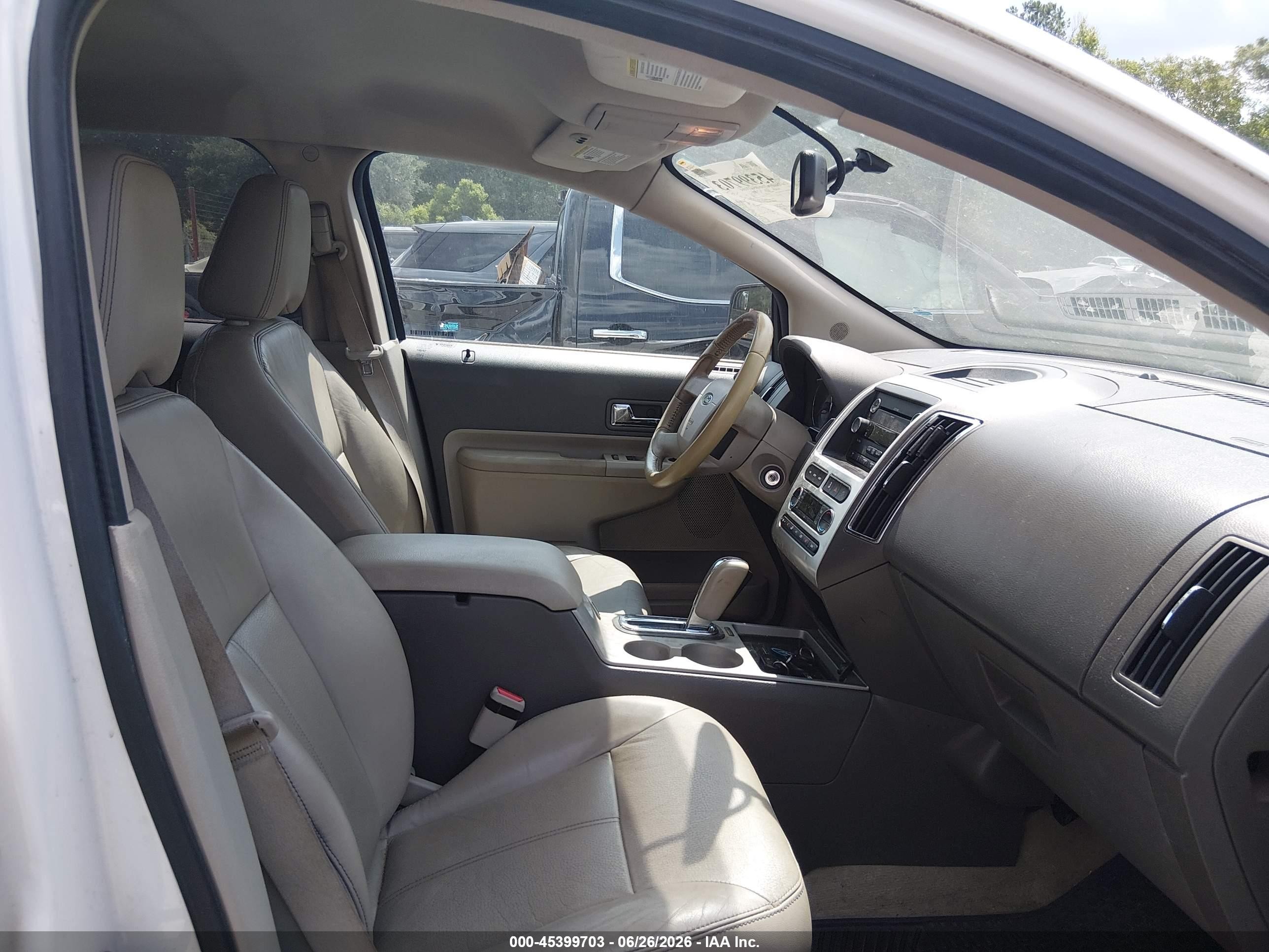 2010 Ford Edge Limited White vin: 2FMDK4KC5ABB46559