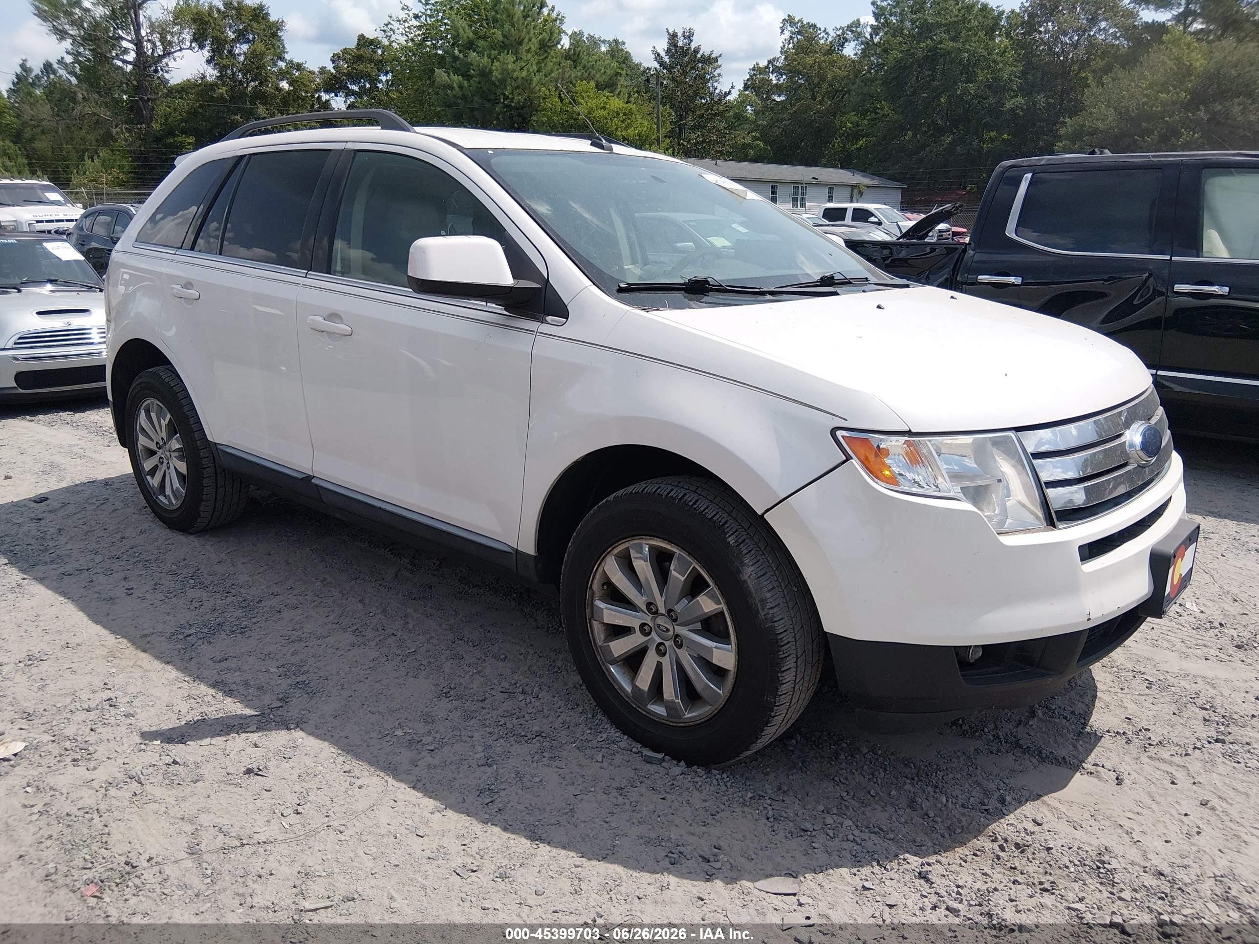 2010 Ford Edge Limited White vin: 2FMDK4KC5ABB46559