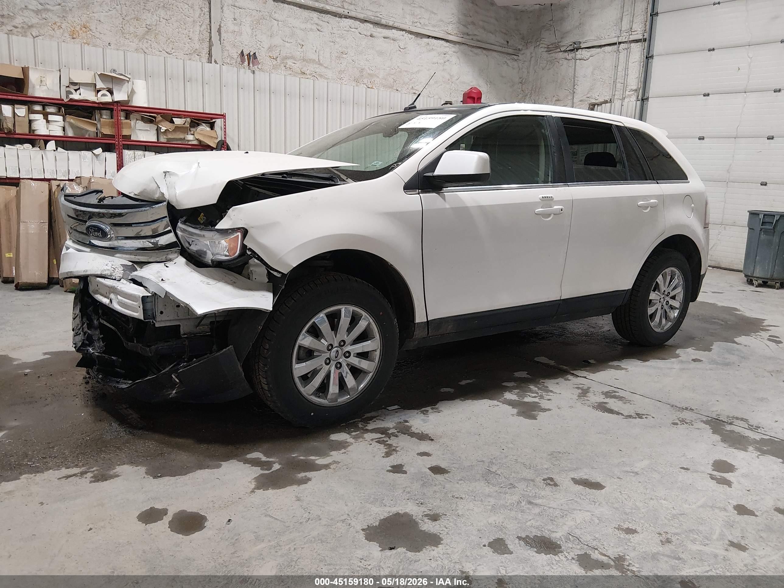 2010 Ford Edge Limited White vin: 2FMDK4KC5ABB75477