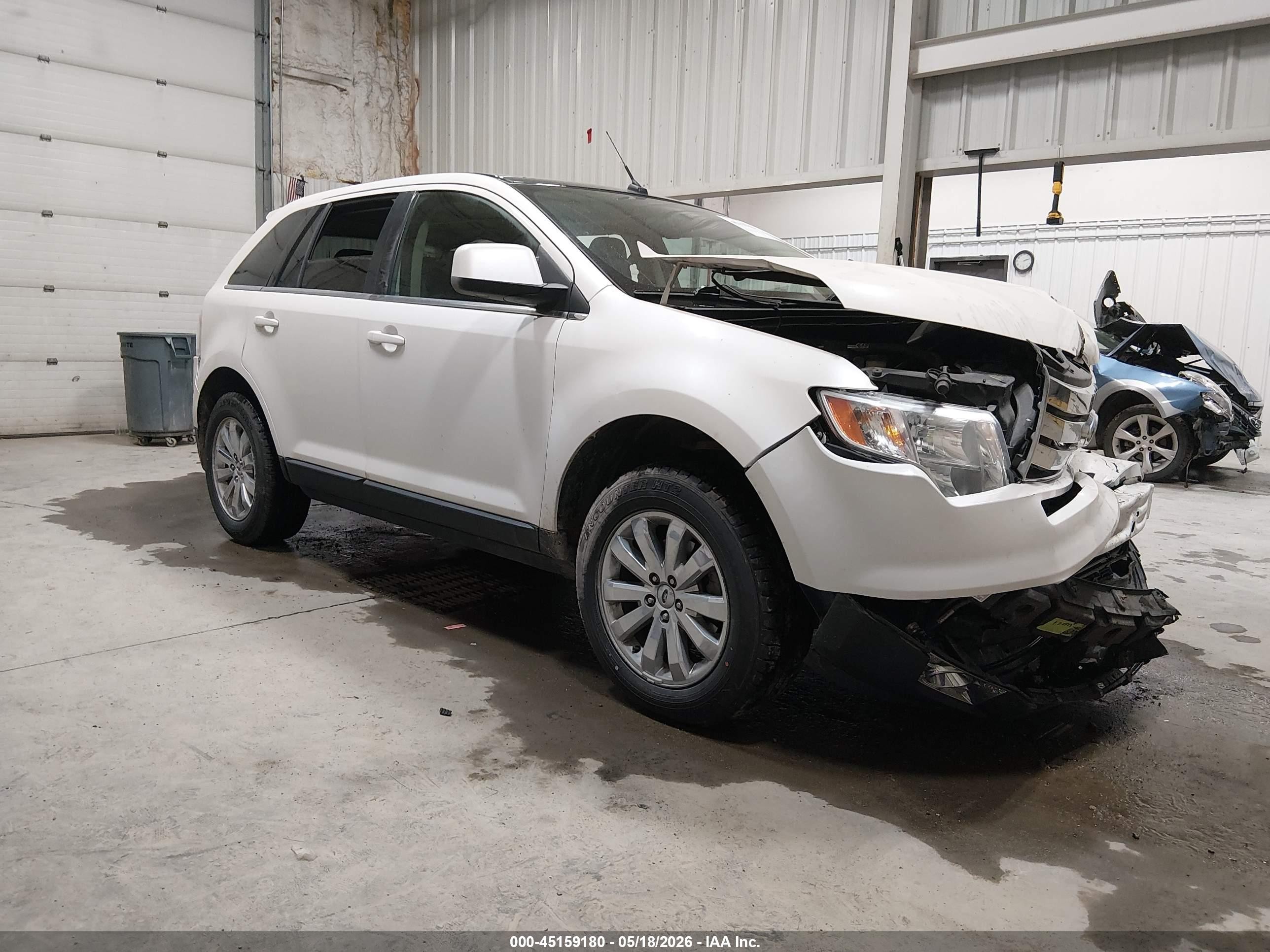 2010 Ford Edge Limited White vin: 2FMDK4KC5ABB75477
